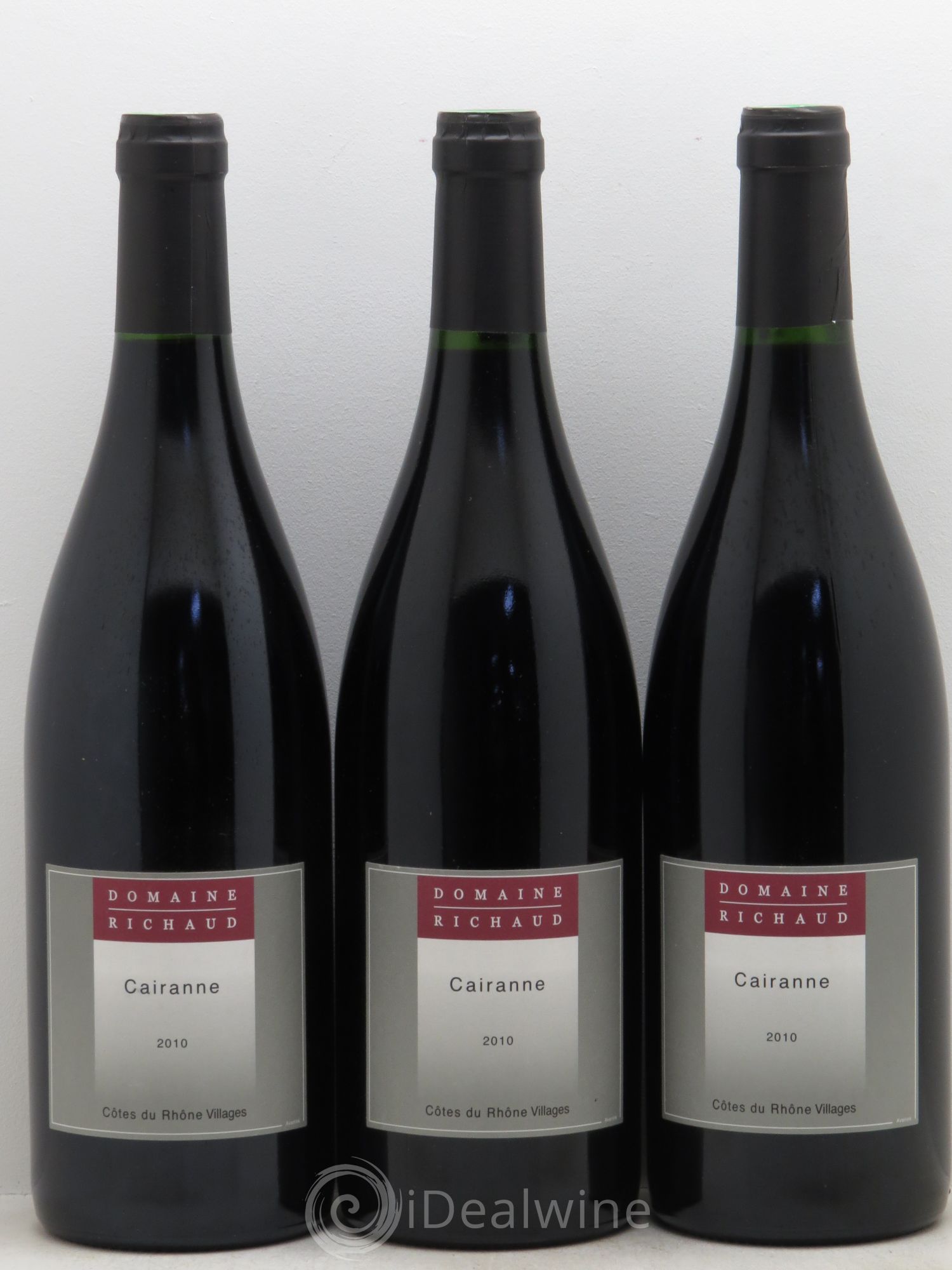 Côtes-du-Rhône-Villages Cairanne Richaud 2010 - Lot de 3 bouteilles - 0