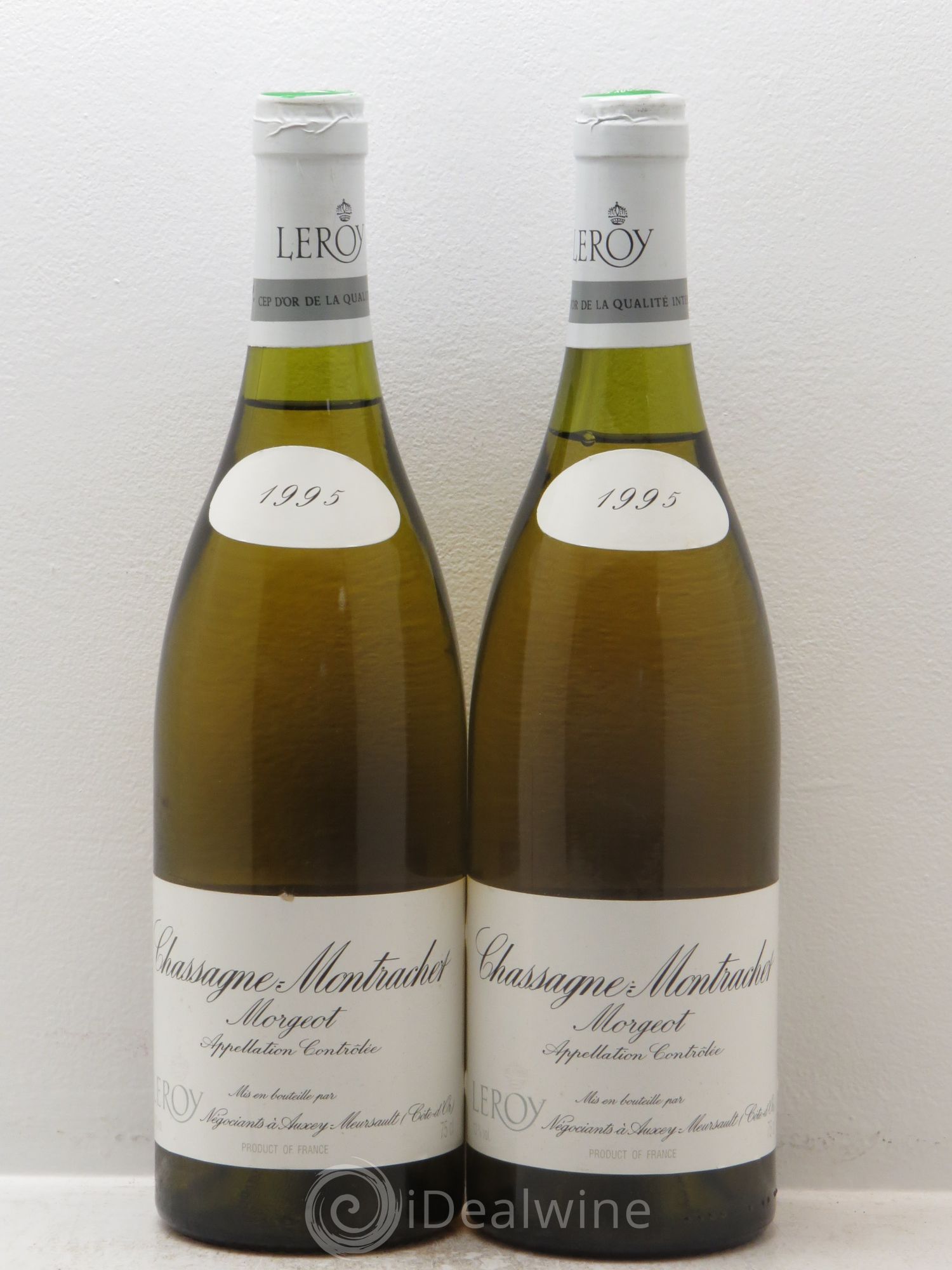 Chassagne-Montrachet 1er Cru Morgeot Leroy SA 1995 - Lot de 2 bouteilles - 0
