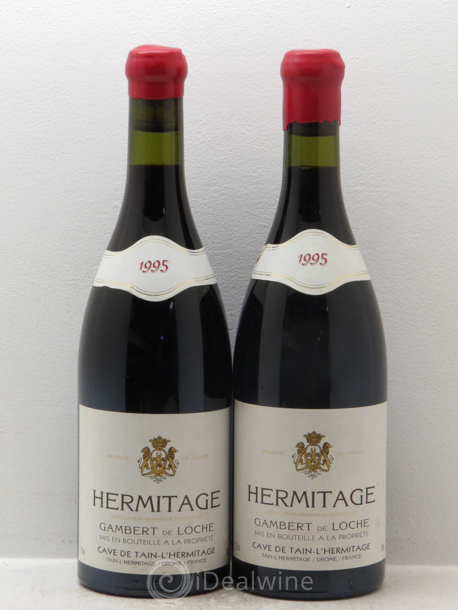 Hermitage Gambert de Loche Cave de Tain 1995 - Lot de 2 bouteilles - 0