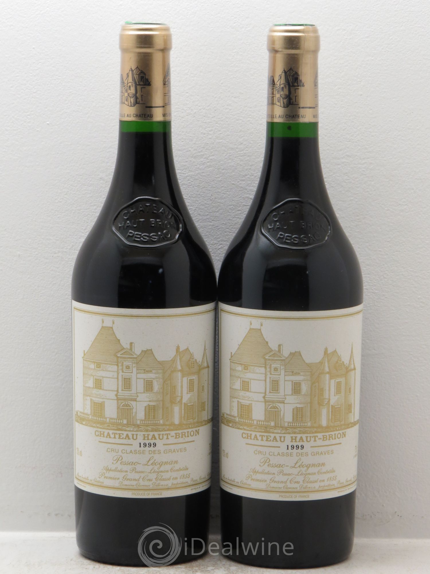 Château Haut Brion 1er Grand Cru Classé 1999 - Lot de 2 bouteilles - 0
