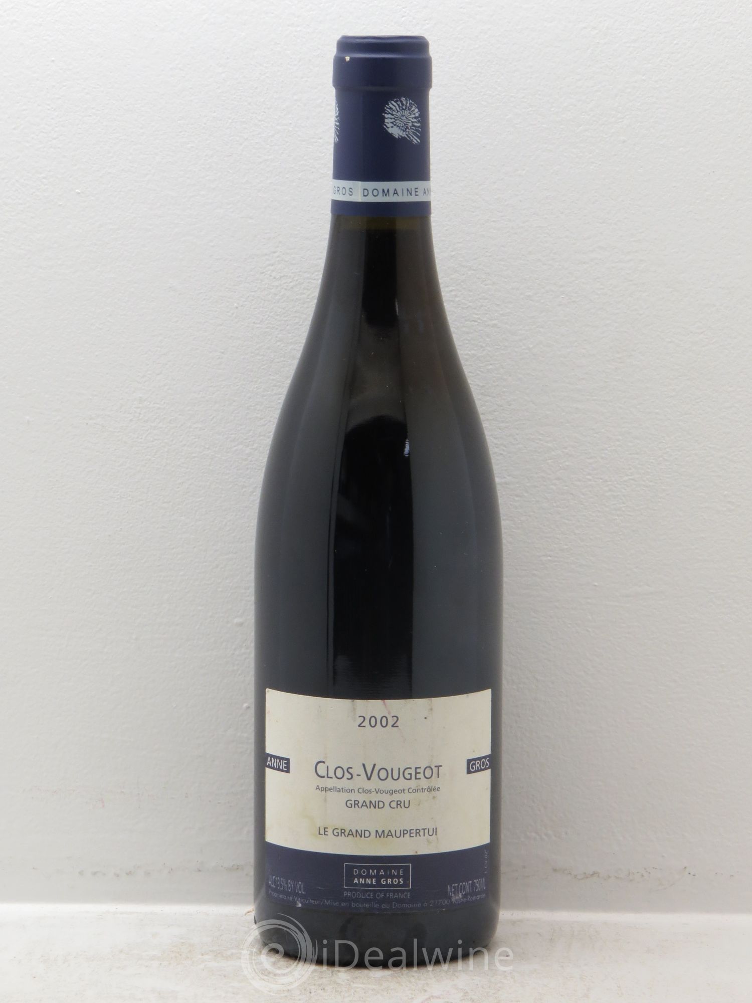 Clos de Vougeot Grand Cru Le Grand Maupertui Anne Gros 2002 - Lot de 1 bouteille - 0