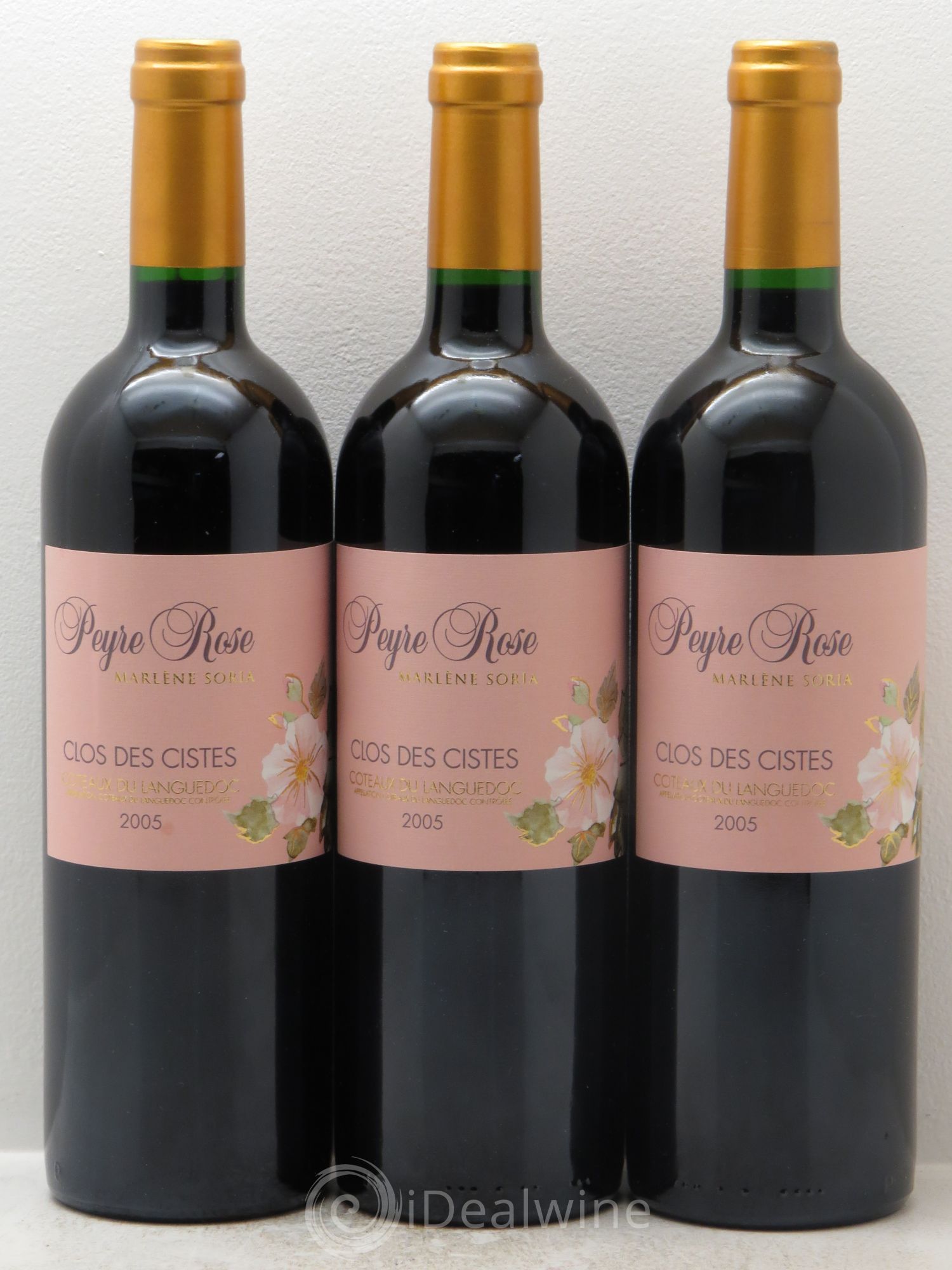 Vin de France (anciennement Coteaux du Languedoc) Domaine Peyre Rose Les Cistes Marlène Soria 2005 - Lot de 3 bouteilles - 0