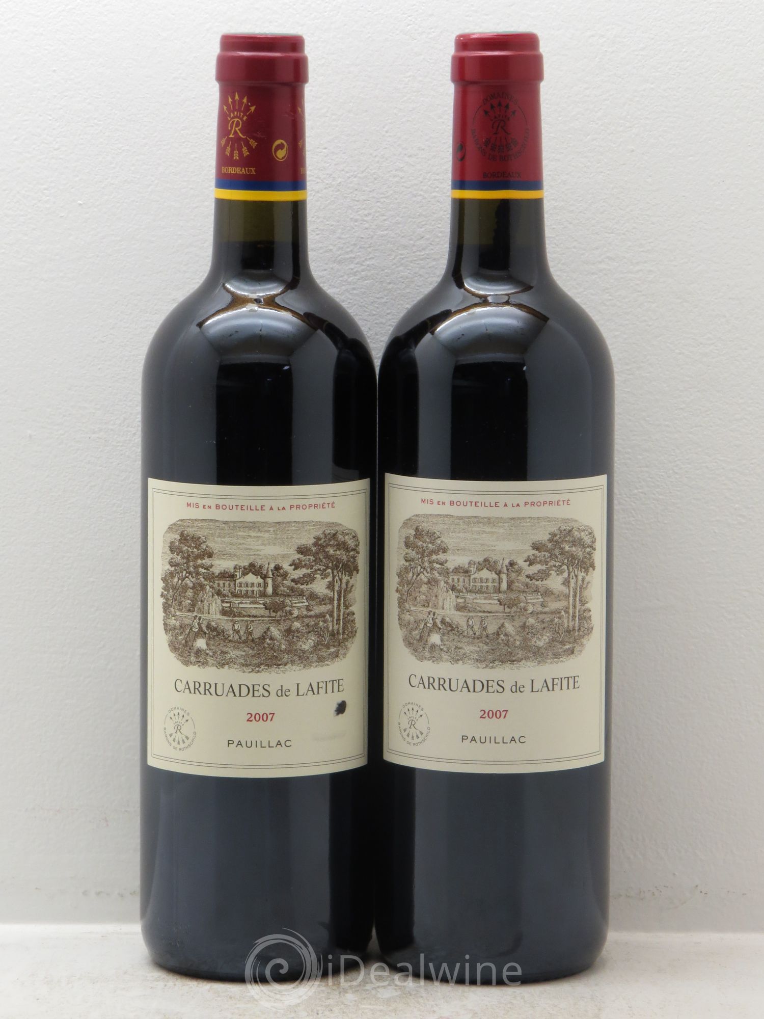 Carruades de Lafite Rothschild Second Vin 2007 - Lot de 2 bouteilles - 0