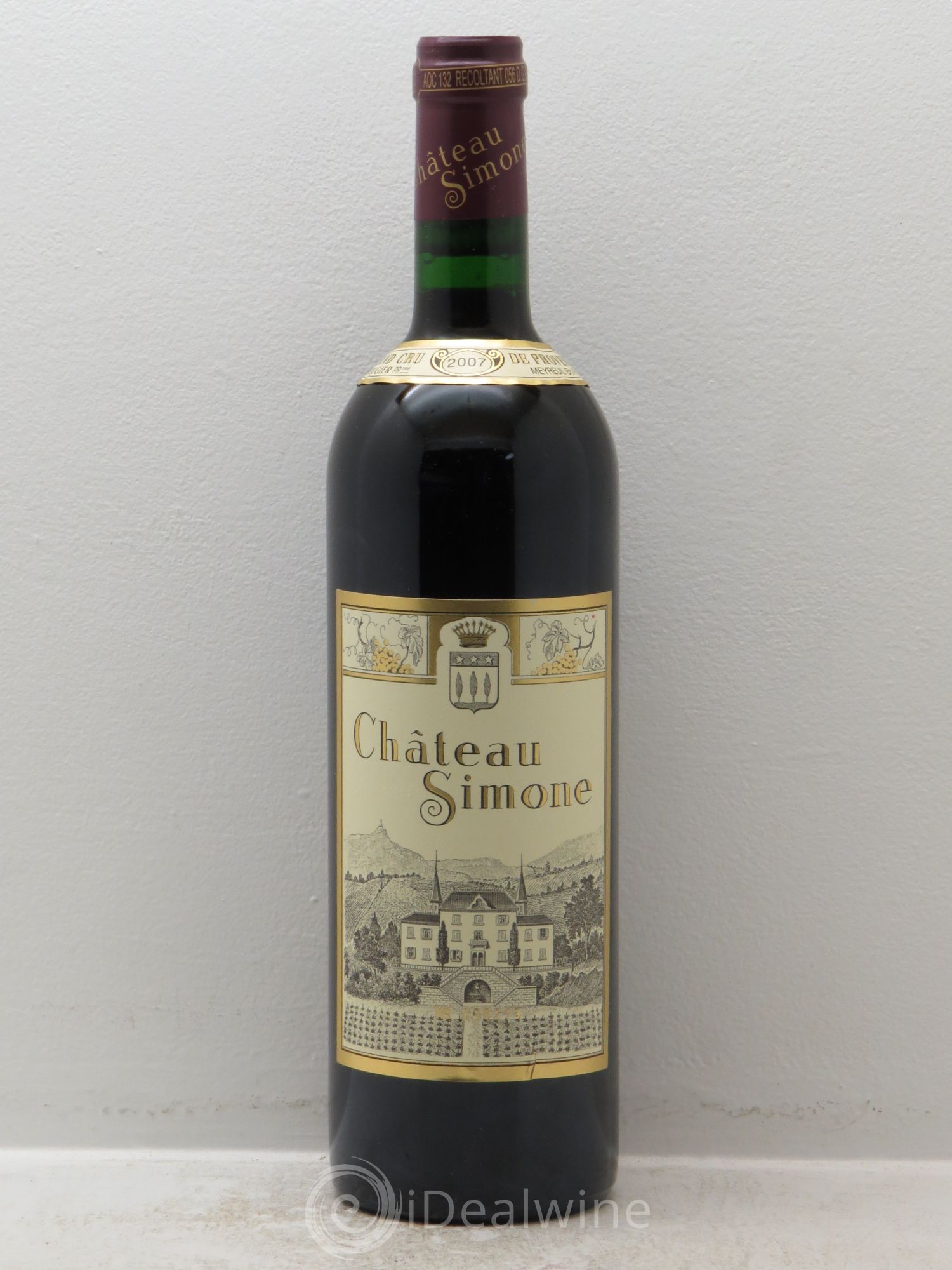 Palette Château Simone Famille Rougier 2007 - Lot de 12 bouteilles - 0