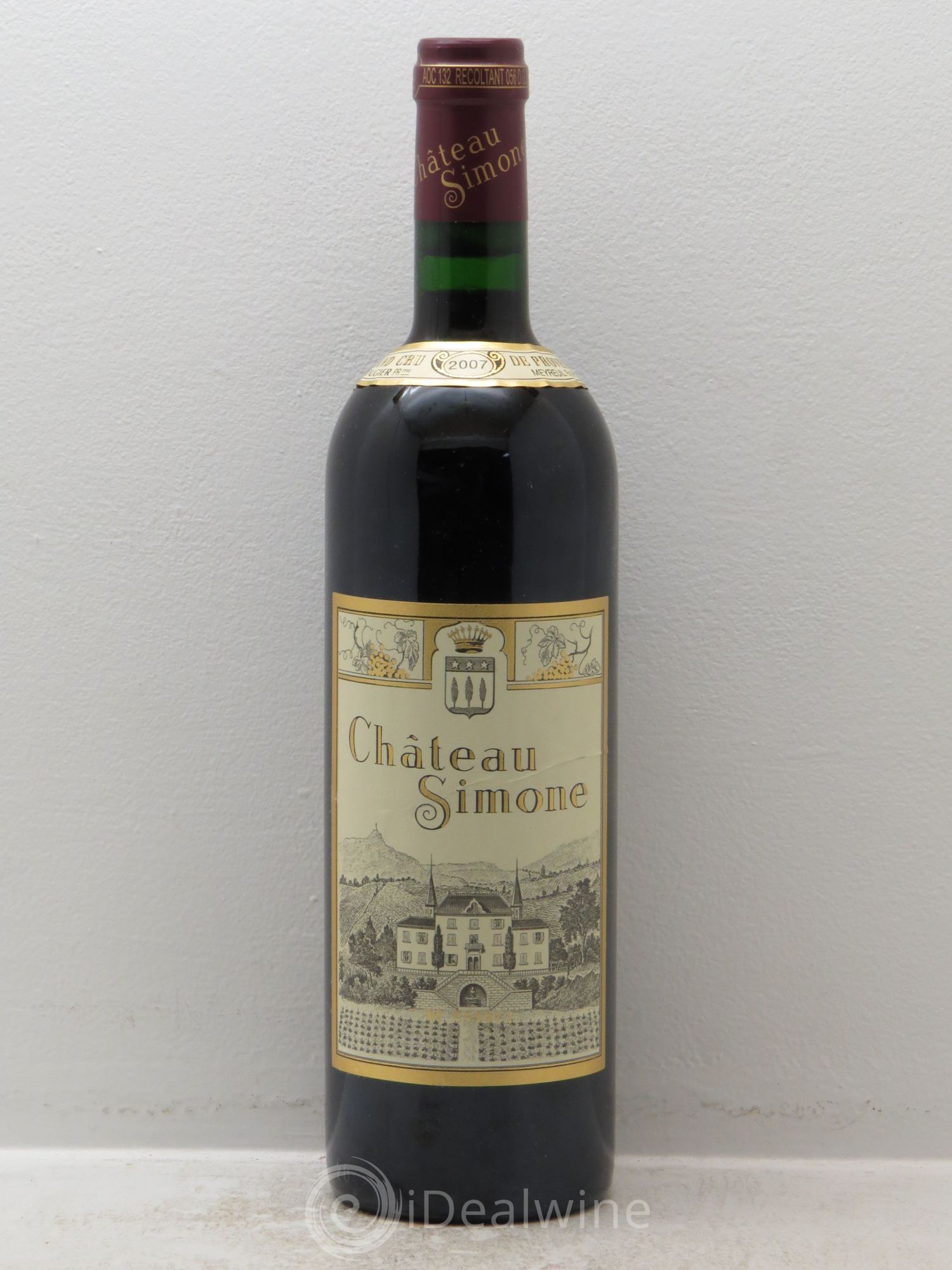 Palette Château Simone Famille Rougier 2007 - Lot de 12 bouteilles - 0