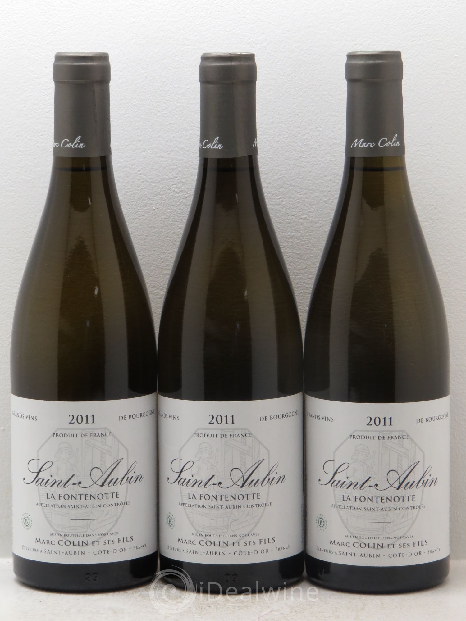 Saint-Aubin La Fontenotte Marc Colin & Fils 2011 - Lot de 3 bouteilles - 0