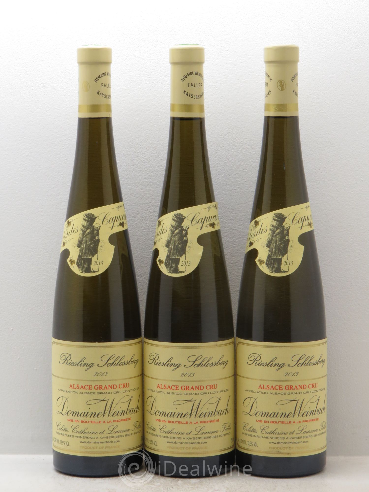 Alsace Grand Cru Schlossberg Riesling Weinbach (Domaine) 2013 - Lot de 3 bouteilles - 0
