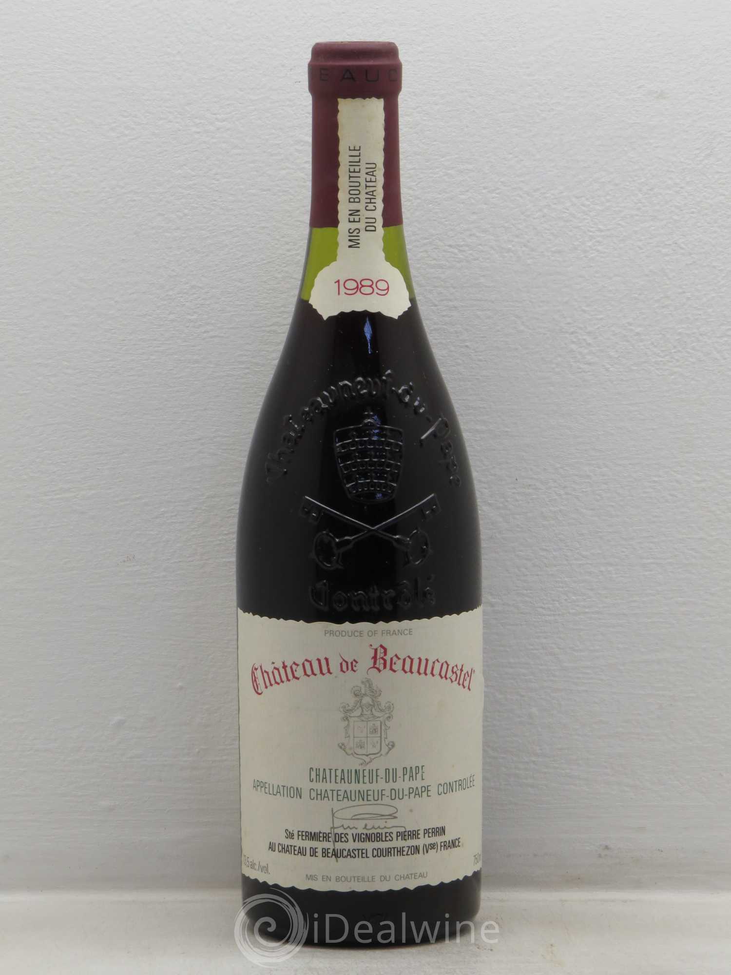 Châteauneuf-du-Pape Château de Beaucastel Famille Perrin 1989 - Lot de 6 bouteilles - 0