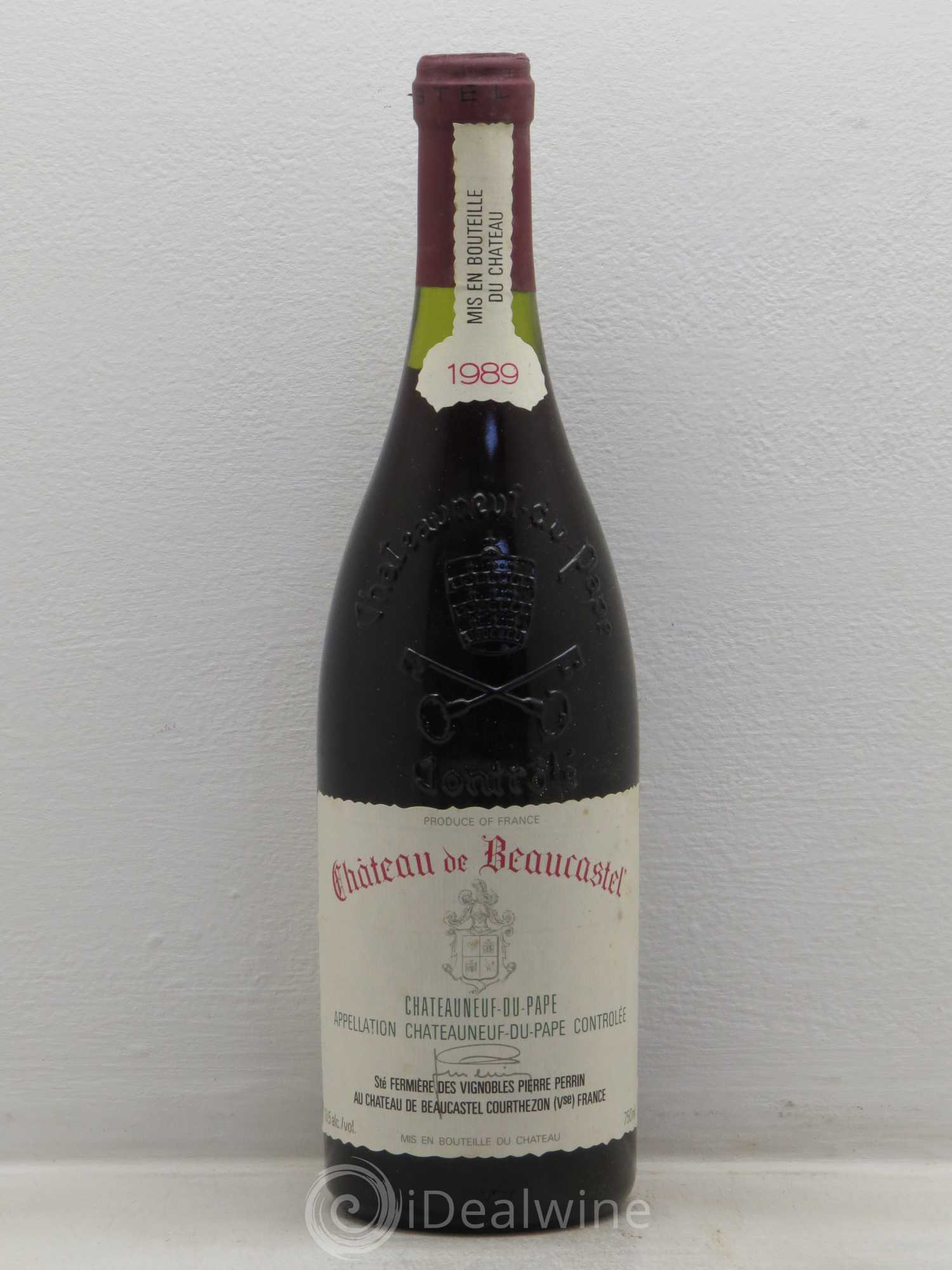 Châteauneuf-du-Pape Château de Beaucastel Famille Perrin 1989 - Lot de 6 bouteilles - 0