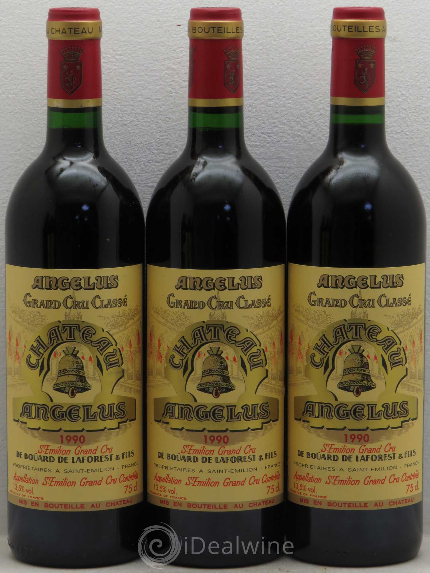 Château Angélus 1er Grand Cru Classé A 1990 - Lot de 6 bouteilles - 1