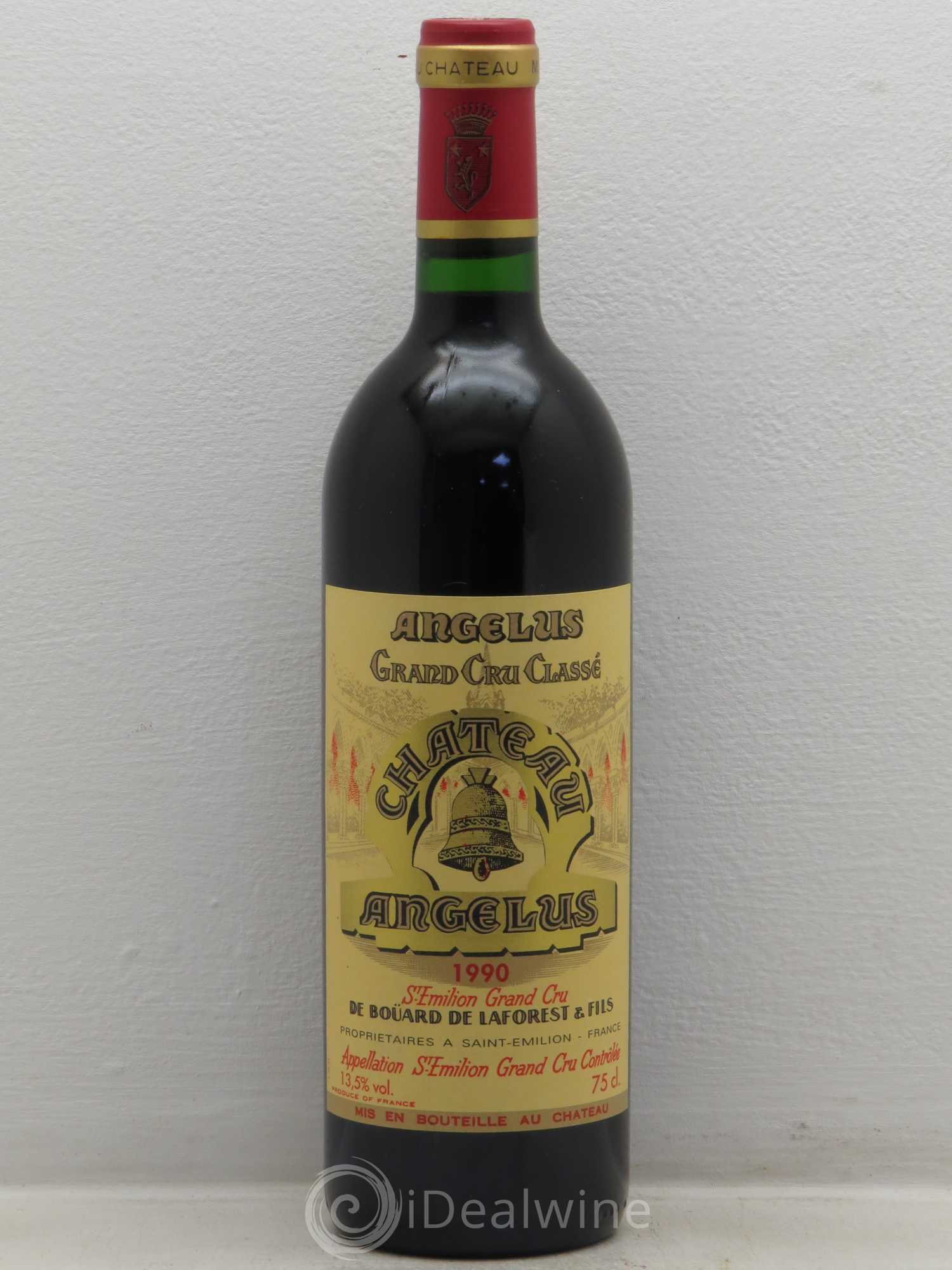 Château Angélus 1er Grand Cru Classé A 1990 - Lot de 1 bouteille - 0