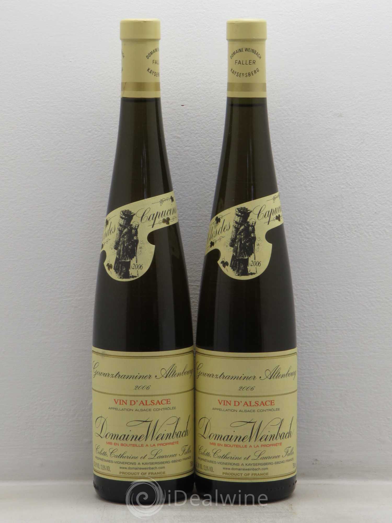 Alsace Gewurztraminer Altenbourg Weinbach (Domaine) 2006 - Lot de 2 bouteilles - 0