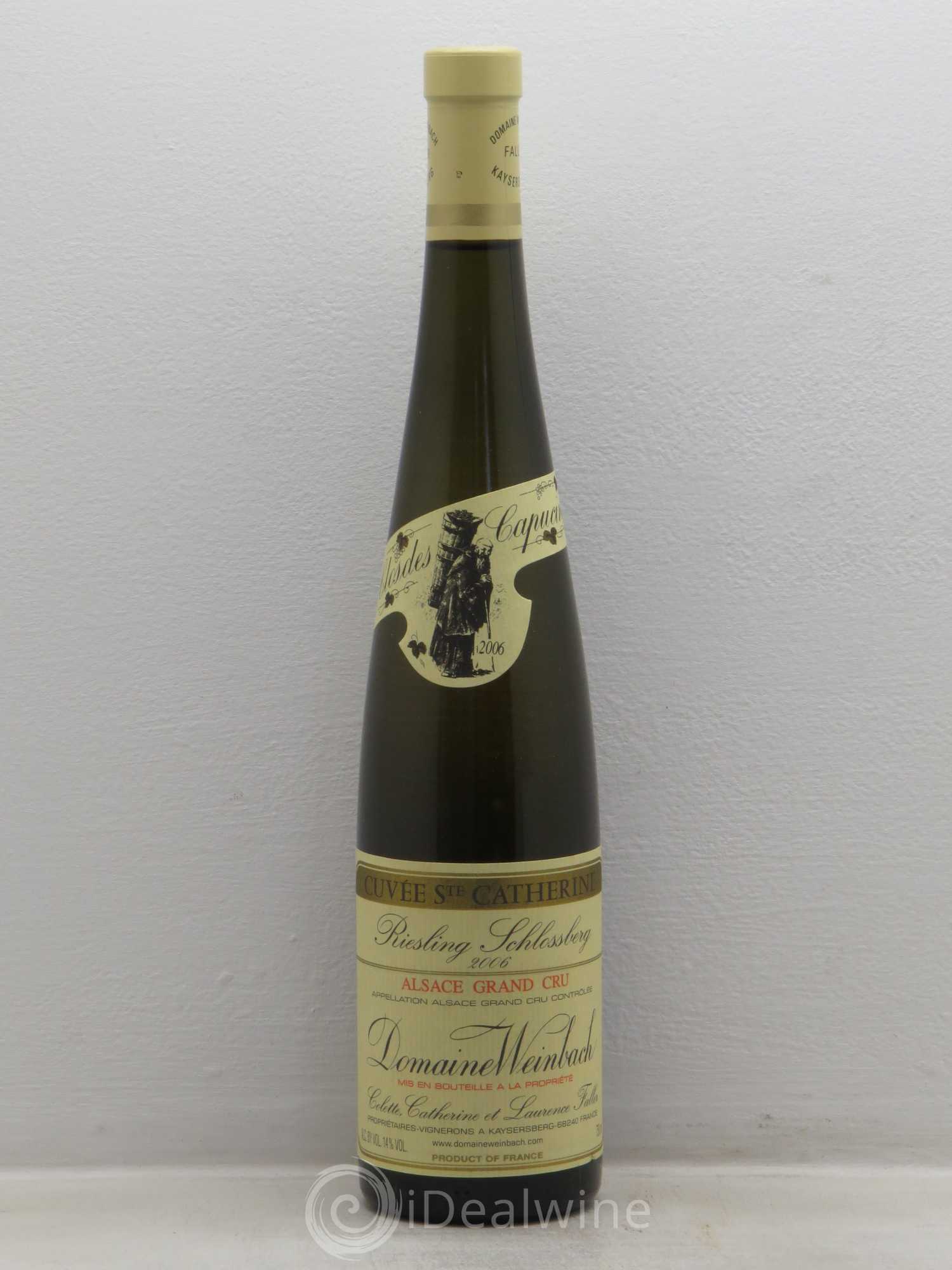 Alsace Grand Cru Schlossberg Riesling Weinbach (Domaine) Sainte Catherine 2006 - Lot de 6 bouteilles - 0