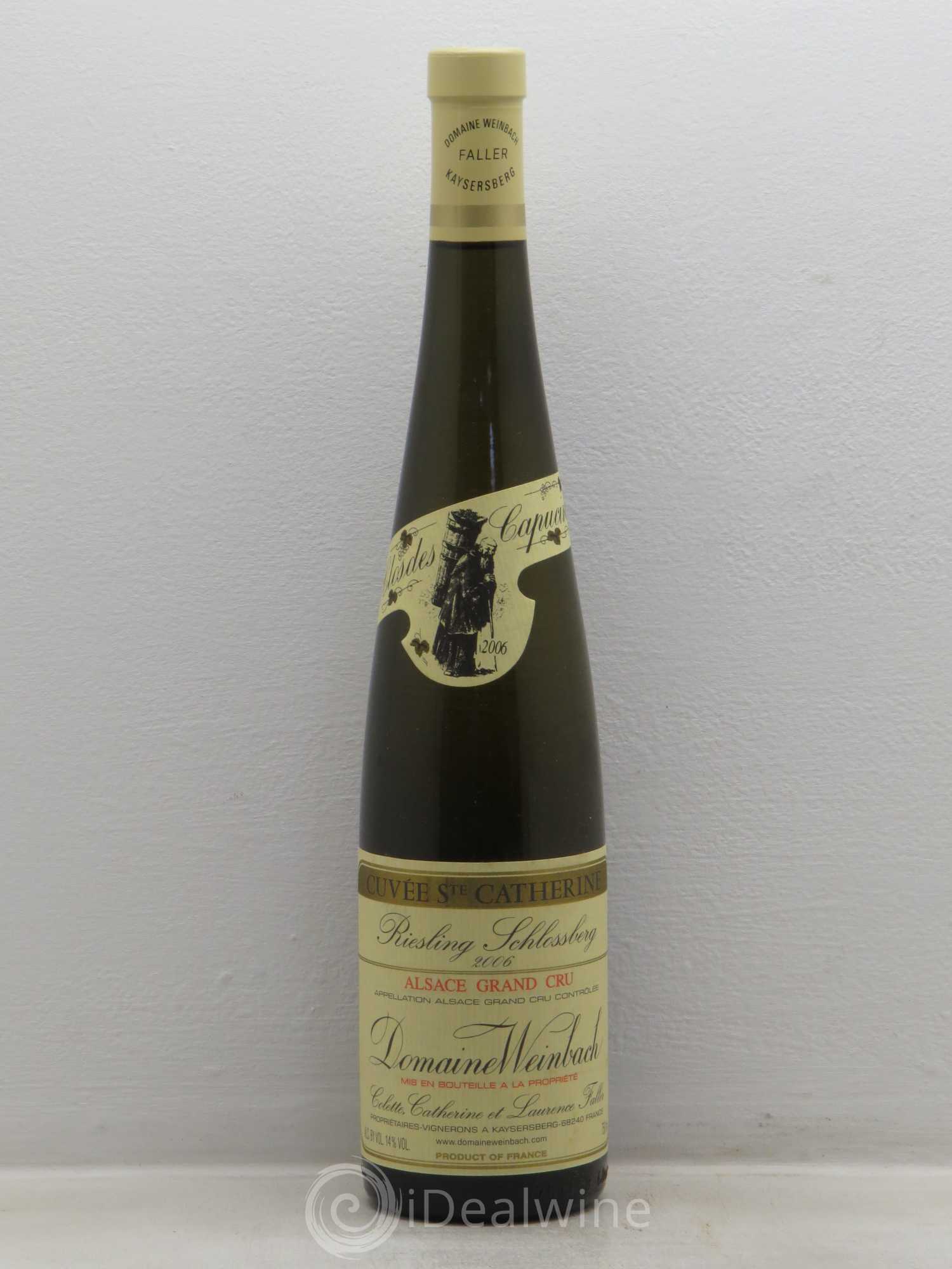 Alsace Grand Cru Schlossberg Riesling Weinbach (Domaine) Sainte Catherine 2006 - Lot de 6 bouteilles - 0