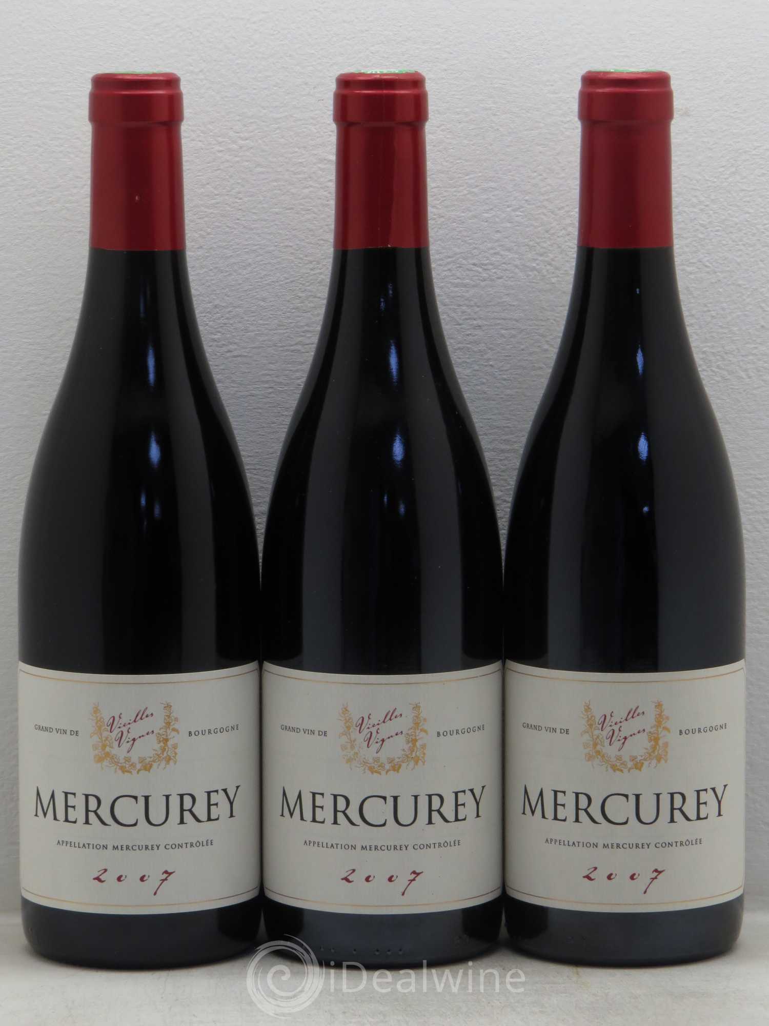 Mercurey Vieilles Vignes - Marc Rougeot-Dupin (sans prix de réserve) 2007 - Posten von 3 Flaschen - 0