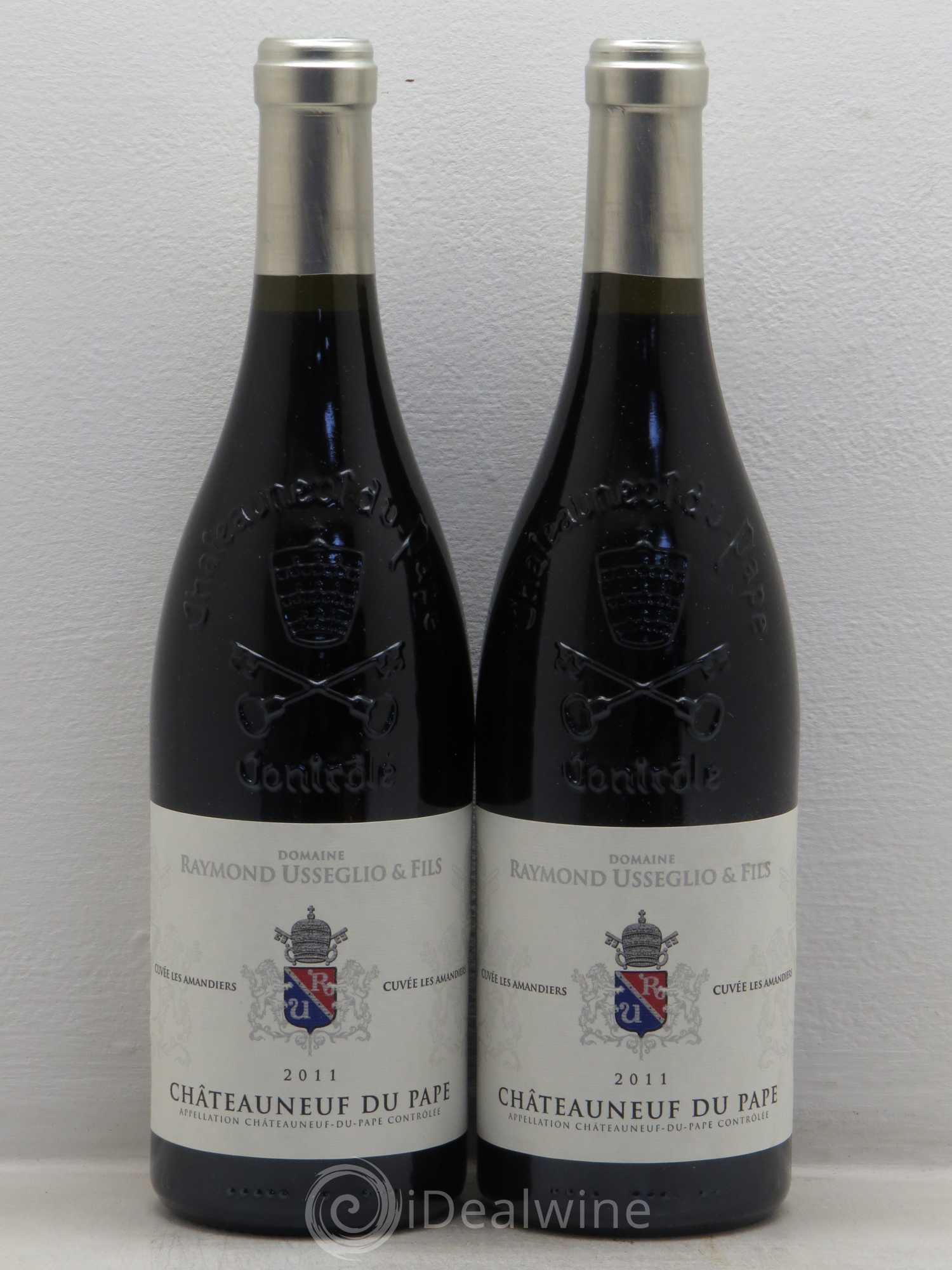 Châteauneuf-du-Pape Raymond Usseglio & Fils (Domaine) Cuvée Les Amandiers 2011 - Lotto di 2 bottiglie - 0
