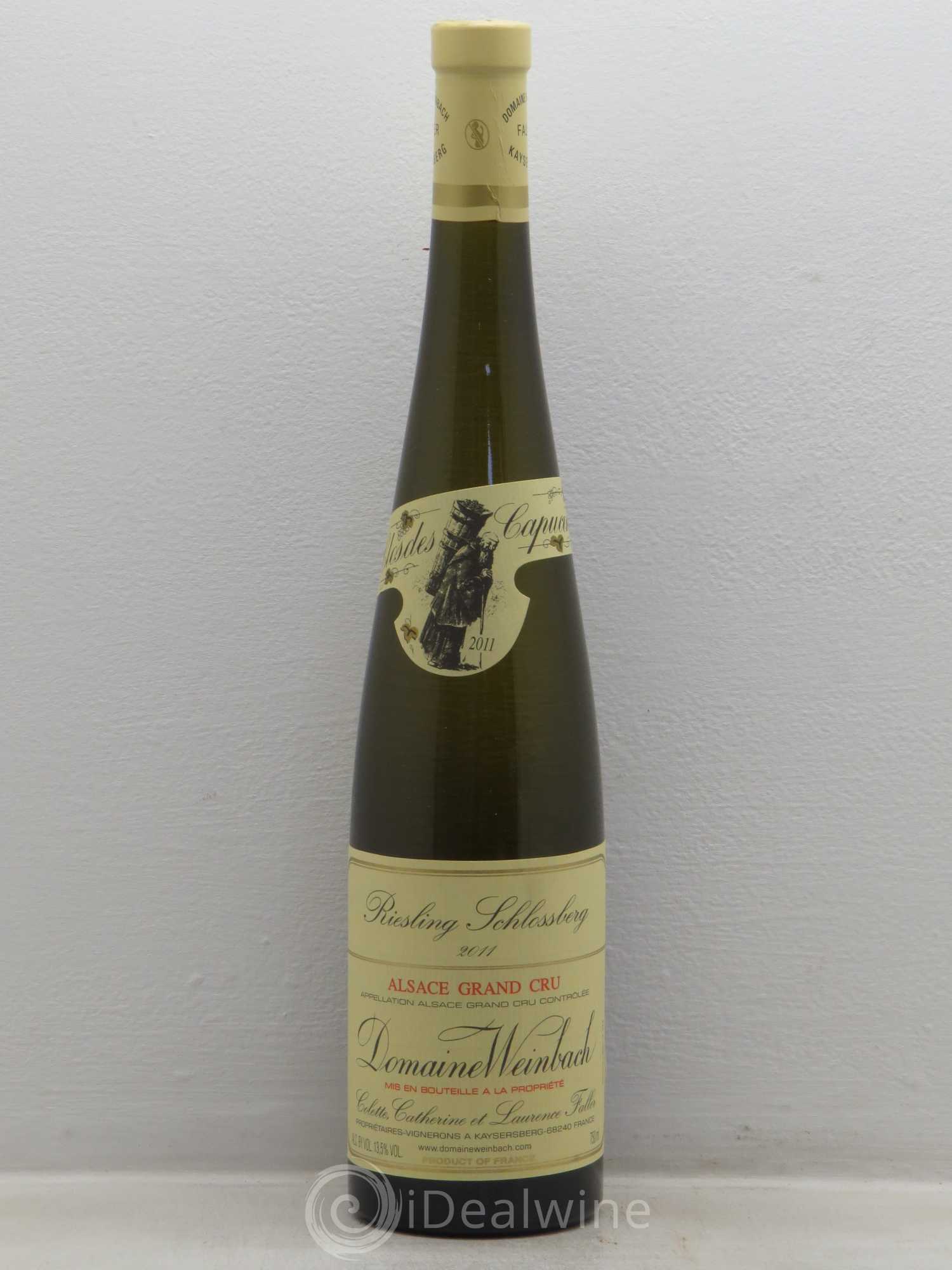 Alsace Grand Cru Schlossberg Riesling Weinbach (Domaine) 2011 - Lot de 1 bouteille - 0