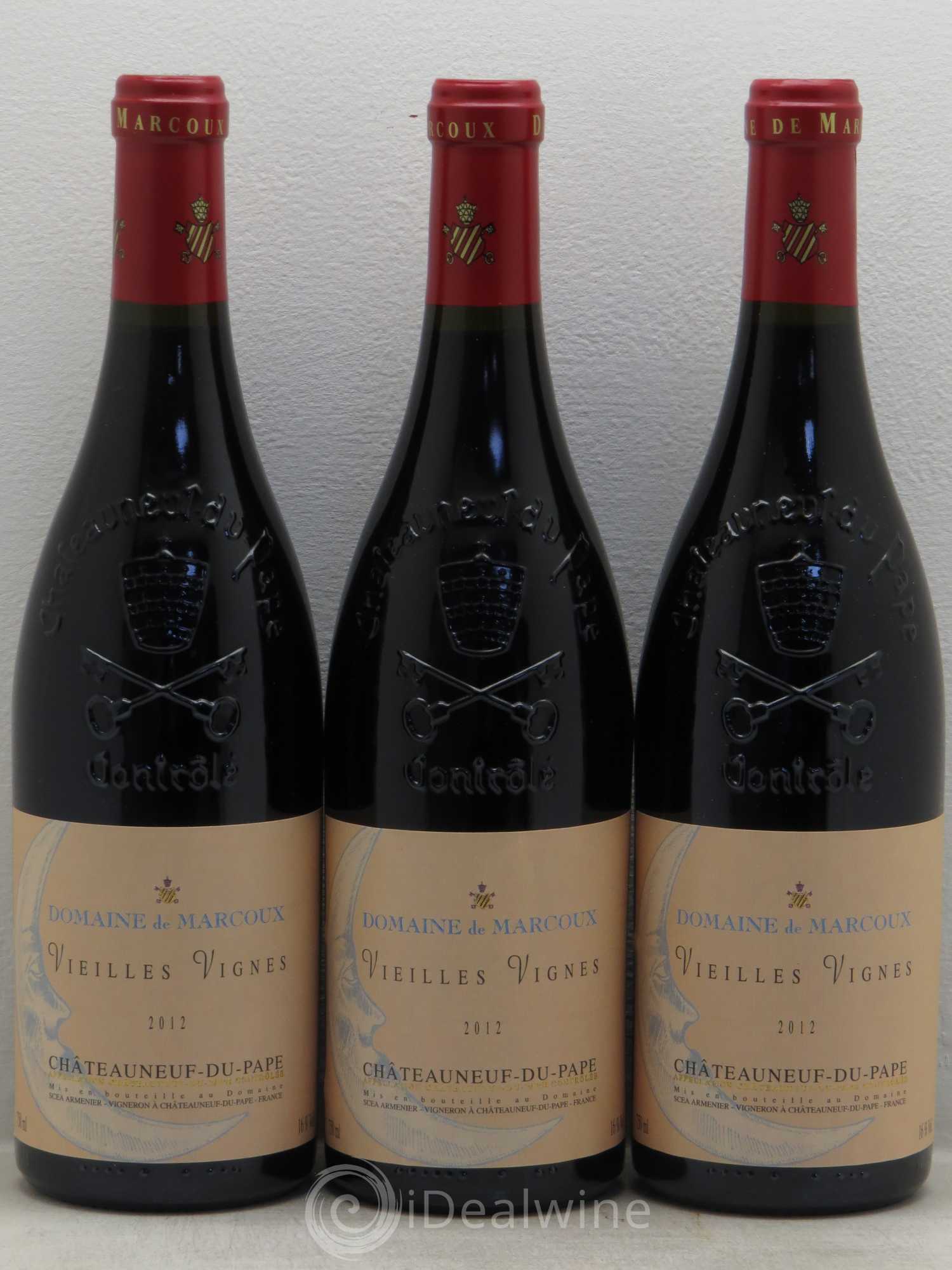 Châteauneuf-du-Pape Vieilles Vignes Marcoux (Domaine de) 2012 - Lot de 3 bouteilles - 0