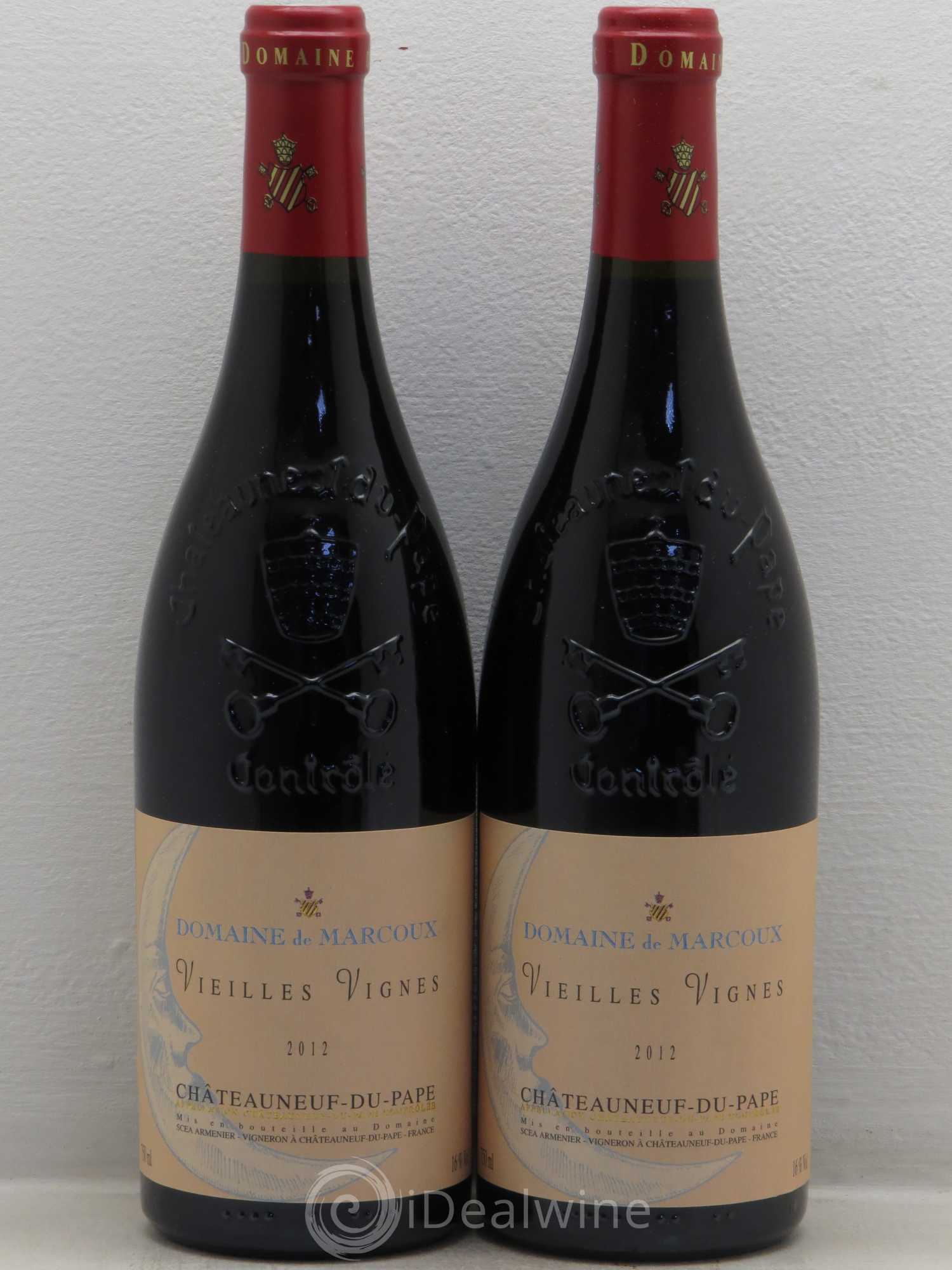 Châteauneuf-du-Pape Vieilles Vignes Marcoux (Domaine de) 2012 - Lot de 2 bouteilles - 0
