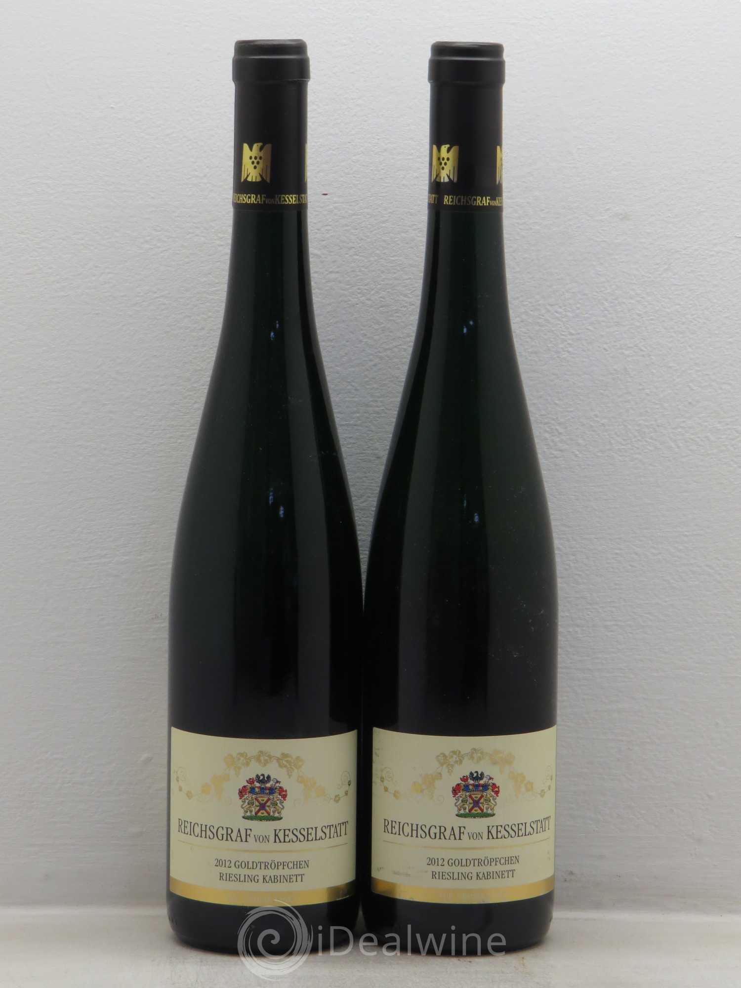 Riesling Kabinett Reichsgraf Von Kessekstatt Goldtröpfchen (sans prix de réserve) 2012 - Lotto di 2 bottiglie - 0