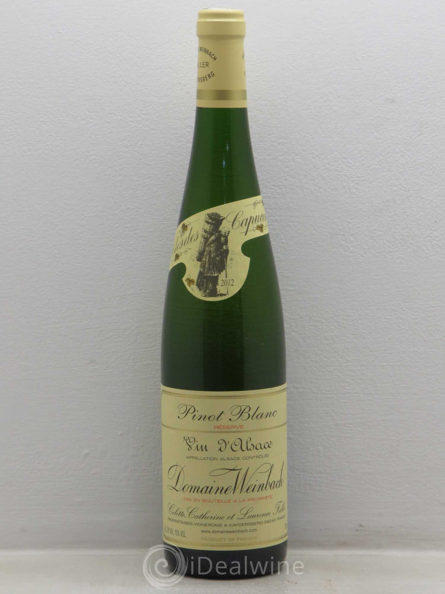 Alsace Pinot Blanc Réserve Weinbach (sans prix de réserve) 2012 - Posten von 6 Flaschen - 0