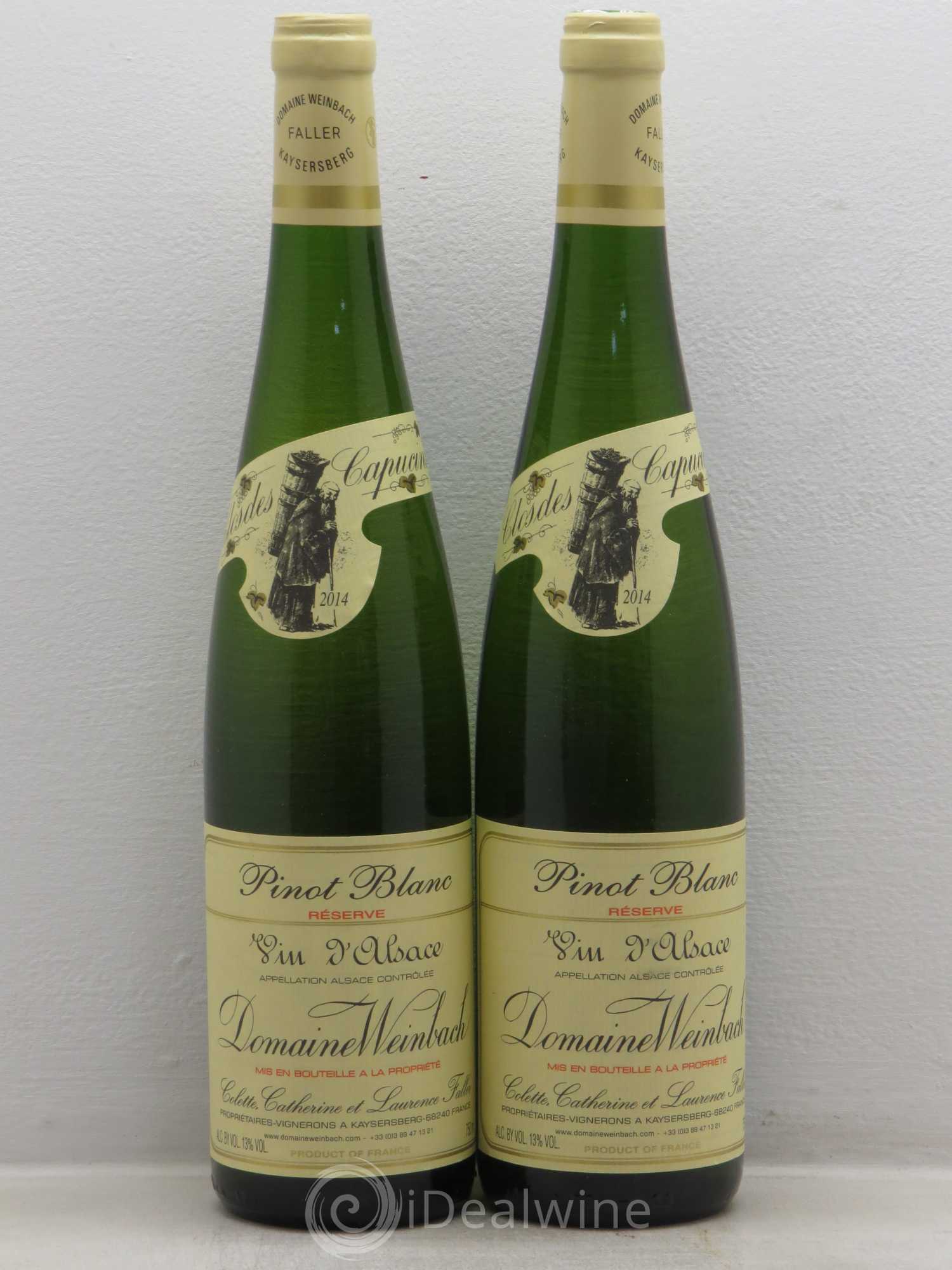 Alsace Pinot Blanc Réserve Weinbach 2014 - Posten von 2 Flaschen - 0