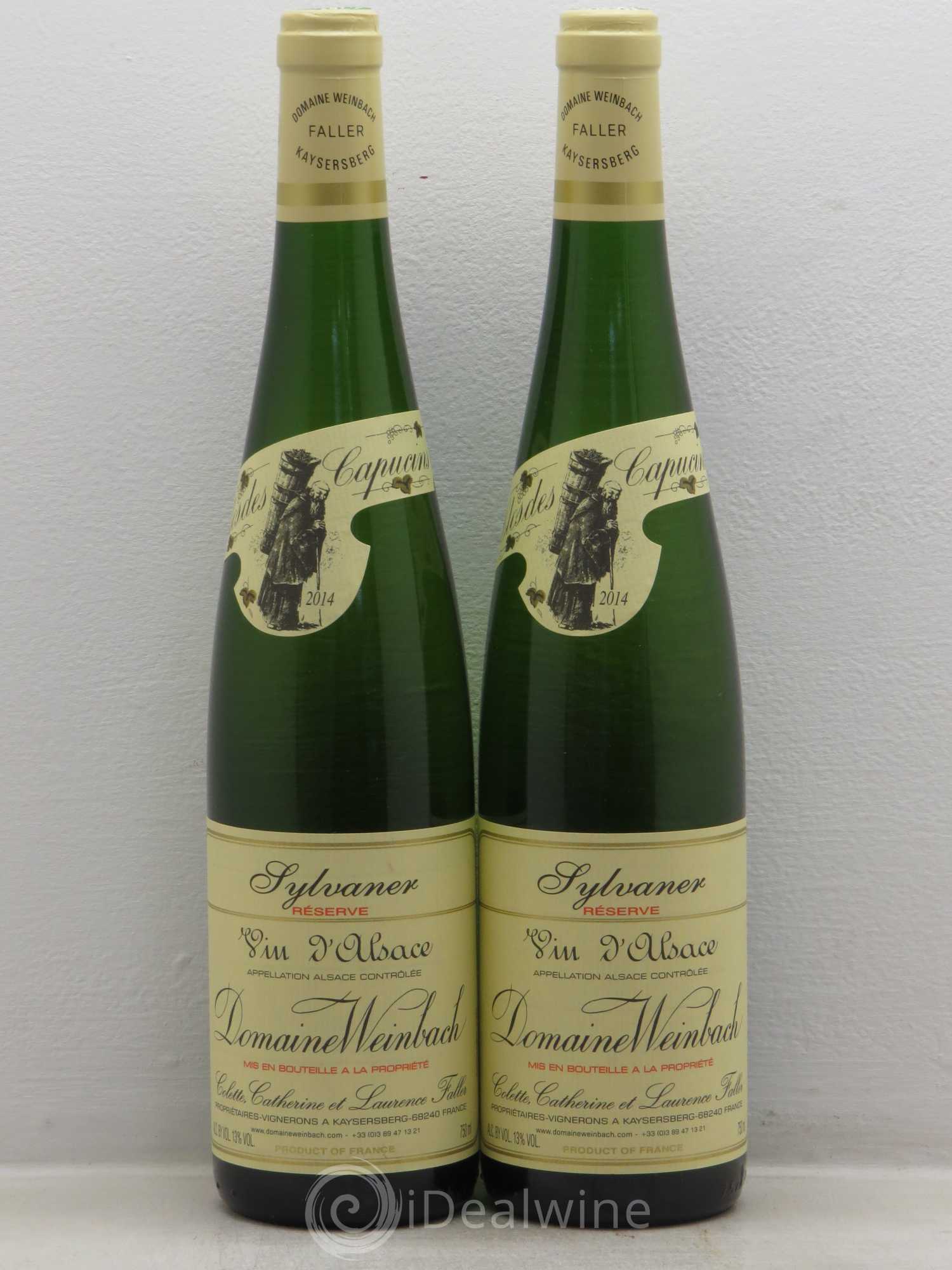 Alsace Sylvaner Réserve Weinbach (Domaine) (sans prix de réserve) 2014 - Lot de 2 bouteilles - 0