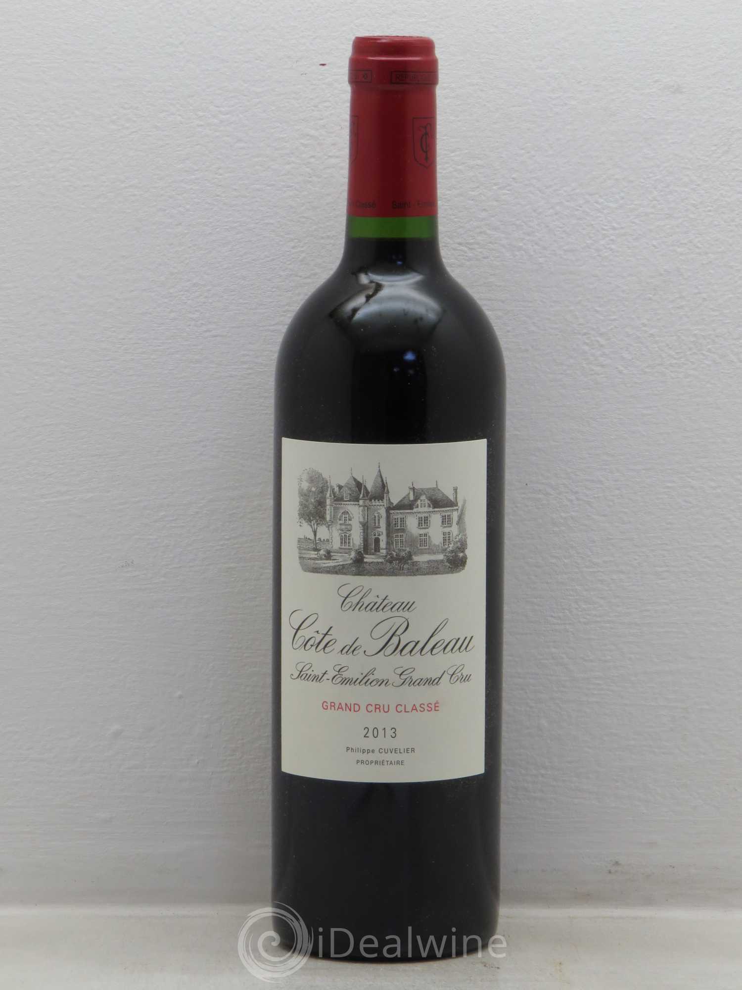 Château Côte de Baleau Grand Cru Classé (sans prix de réserve) 2013 - Lot de 6 bouteilles - 0
