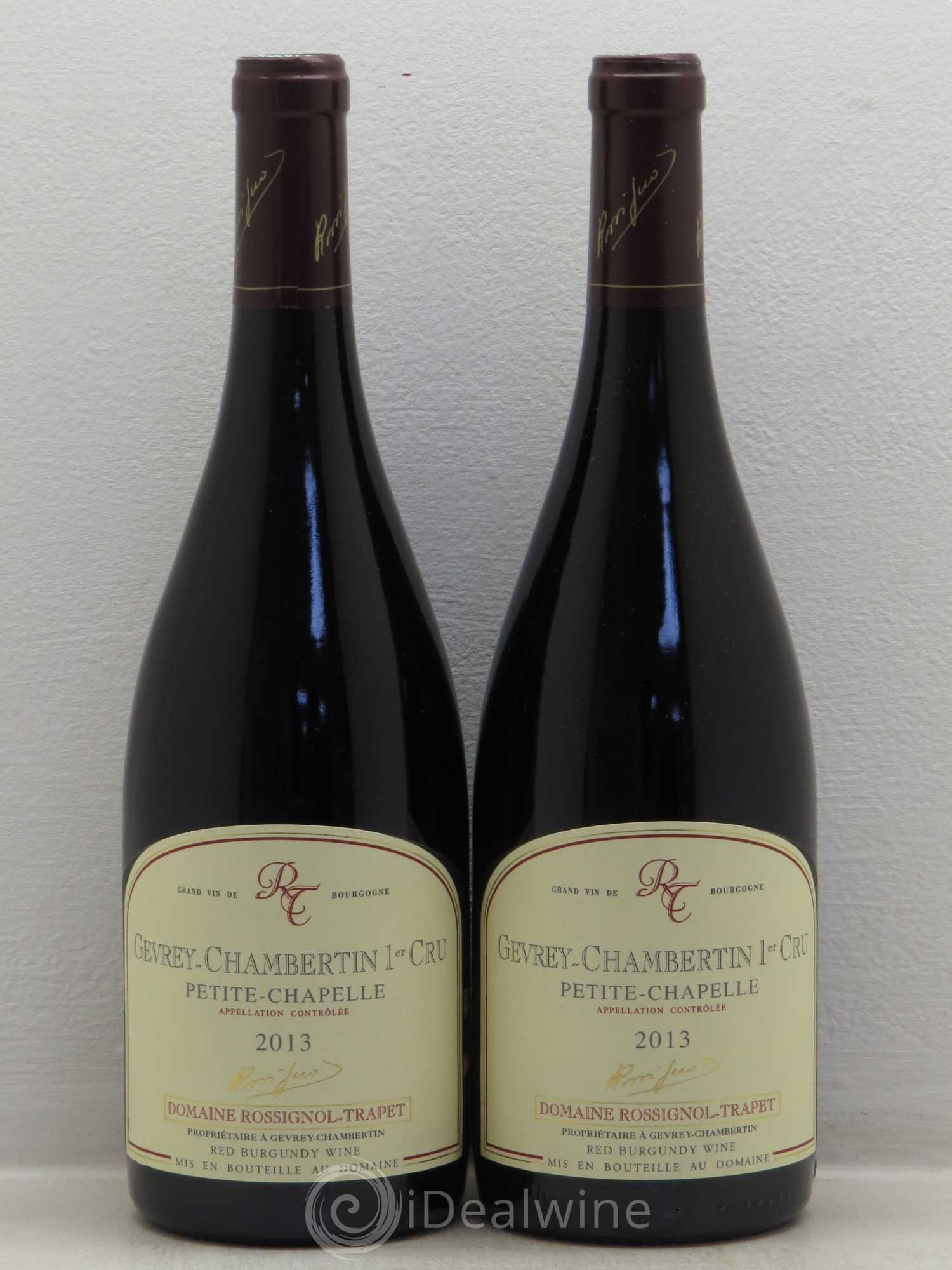 Gevrey-Chambertin 1er Cru Petite Chapelle Rossignol-Trapet (Domaine) 2013 - Lot de 2 bouteilles - 0