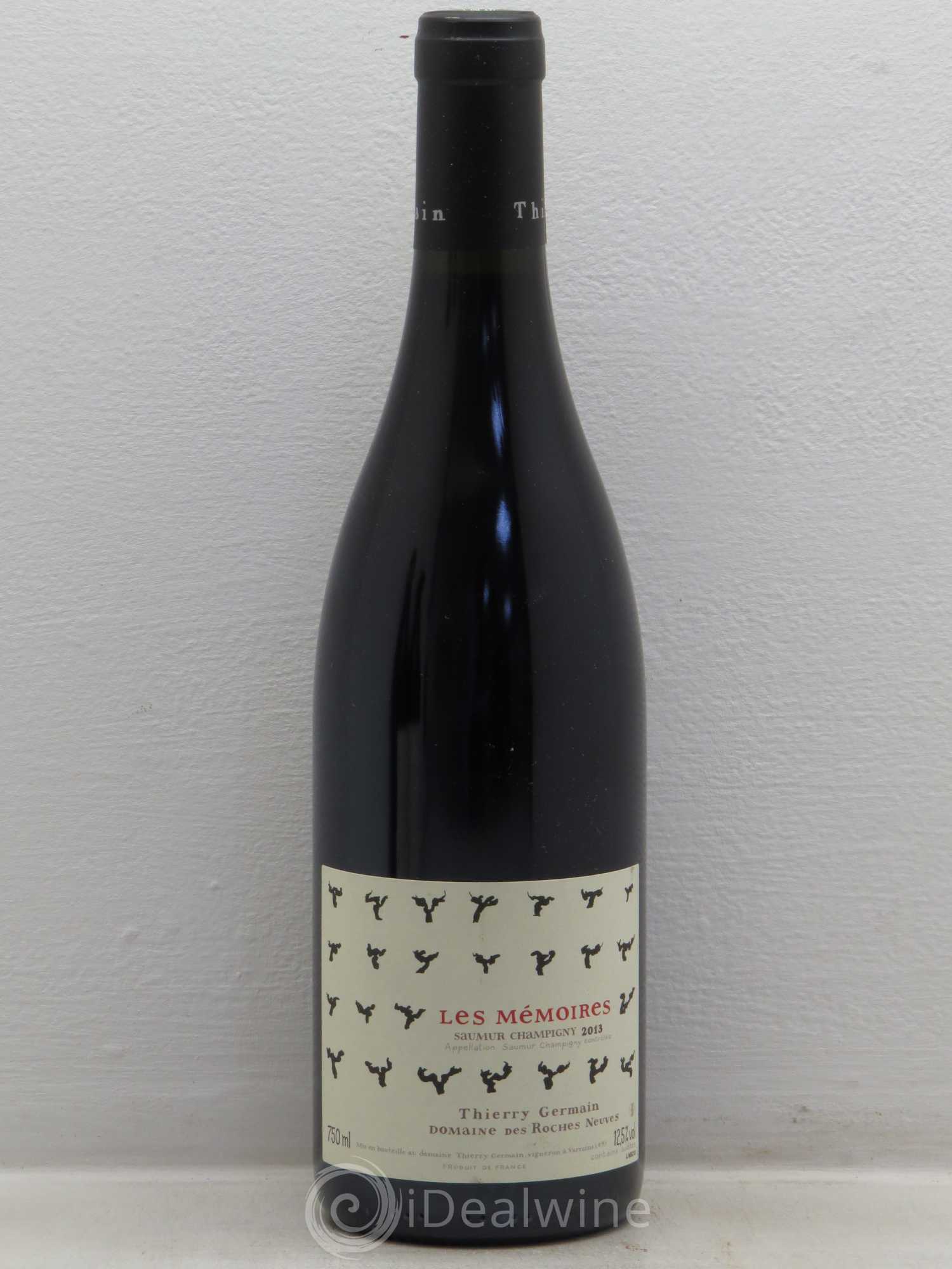 Saumur-Champigny Les Mémoires Domaine des Roches Neuves - Thierry Germain 2013 - Lot de 6 bouteilles - 0