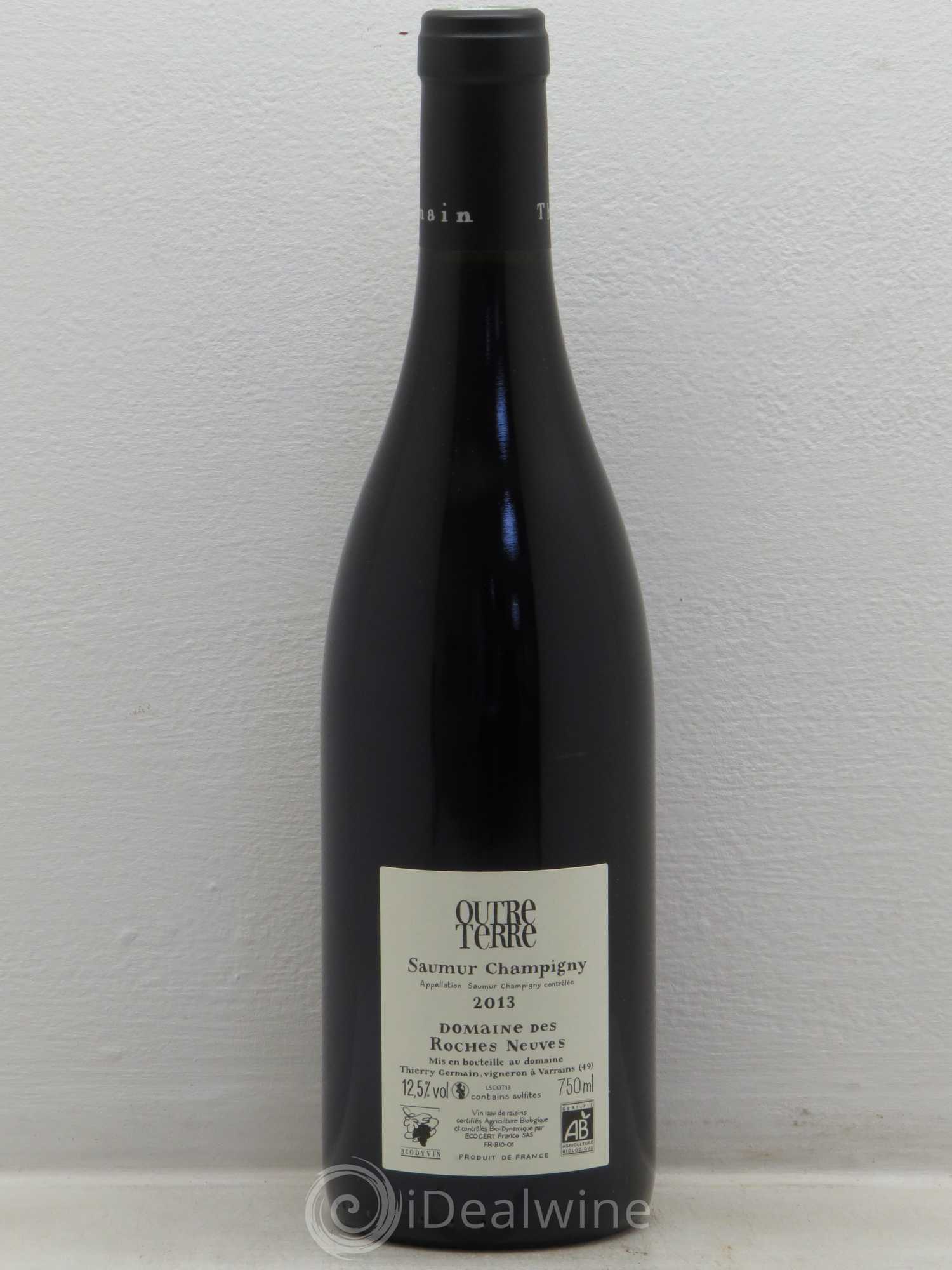 Saumur-Champigny Outre Terre Domaine des Roches Neuves - Thierry Germain 2013 - Lot de 1 bouteille - 1