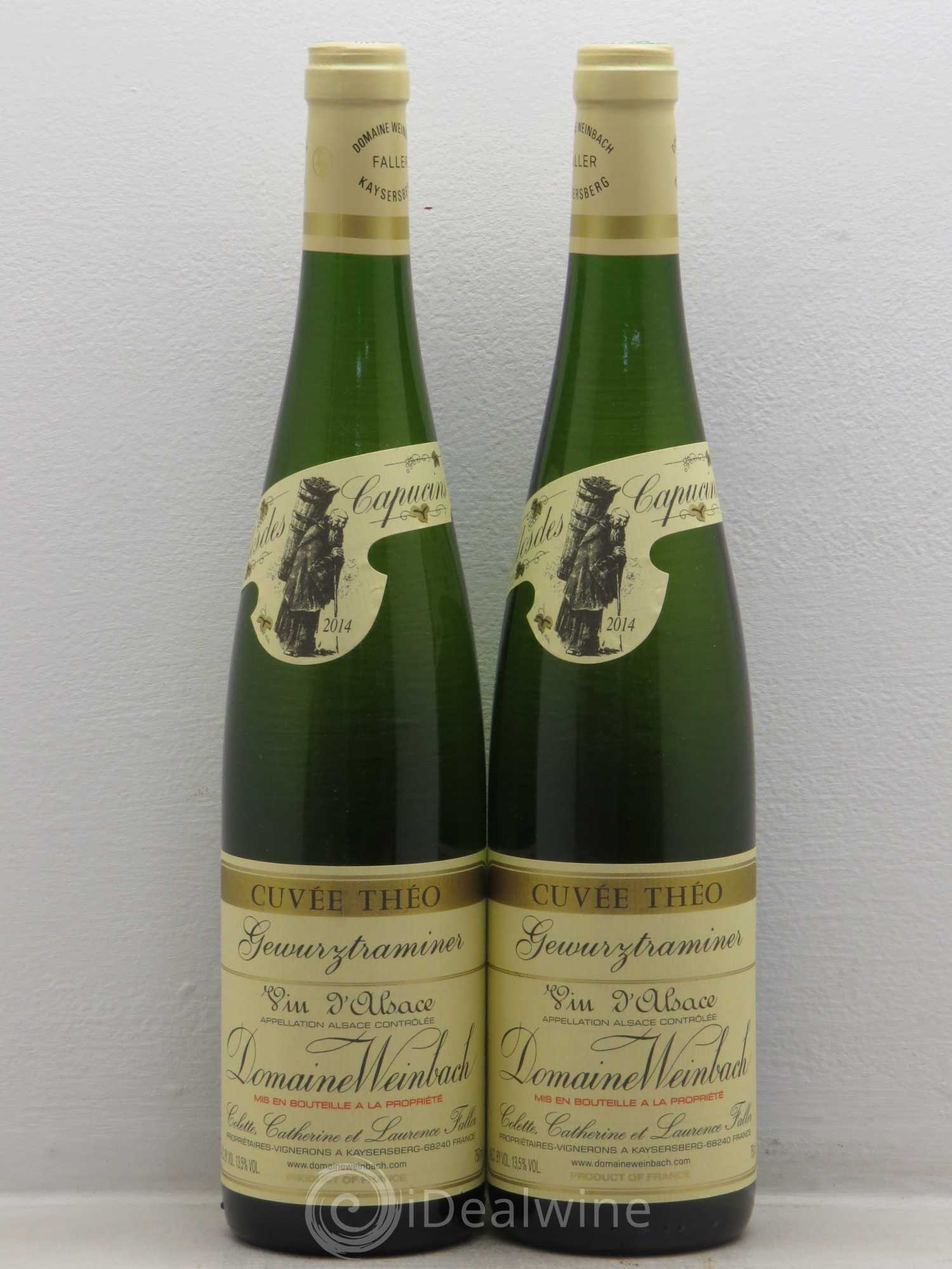 Alsace Gewurztraminer Cuvée Théo Weinbach (Domaine) 2014 - Lot de 2 bouteilles - 0