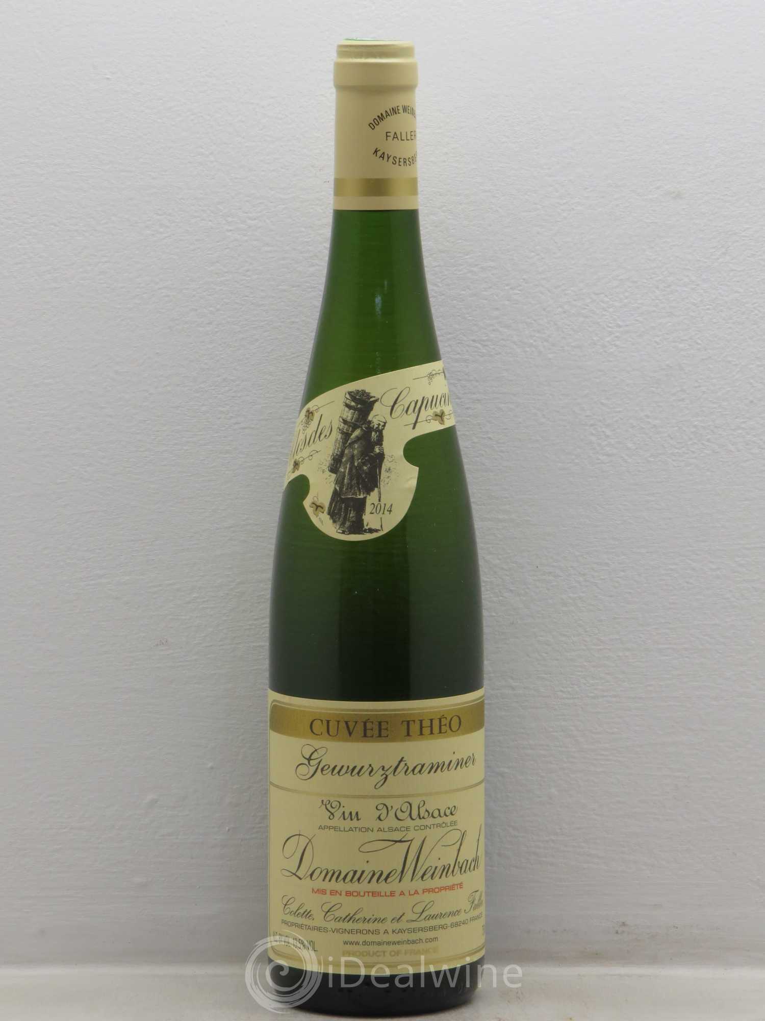Alsace Gewurztraminer Cuvée Théo Weinbach (Domaine) 2014 - Lot de 3 bouteilles - 0