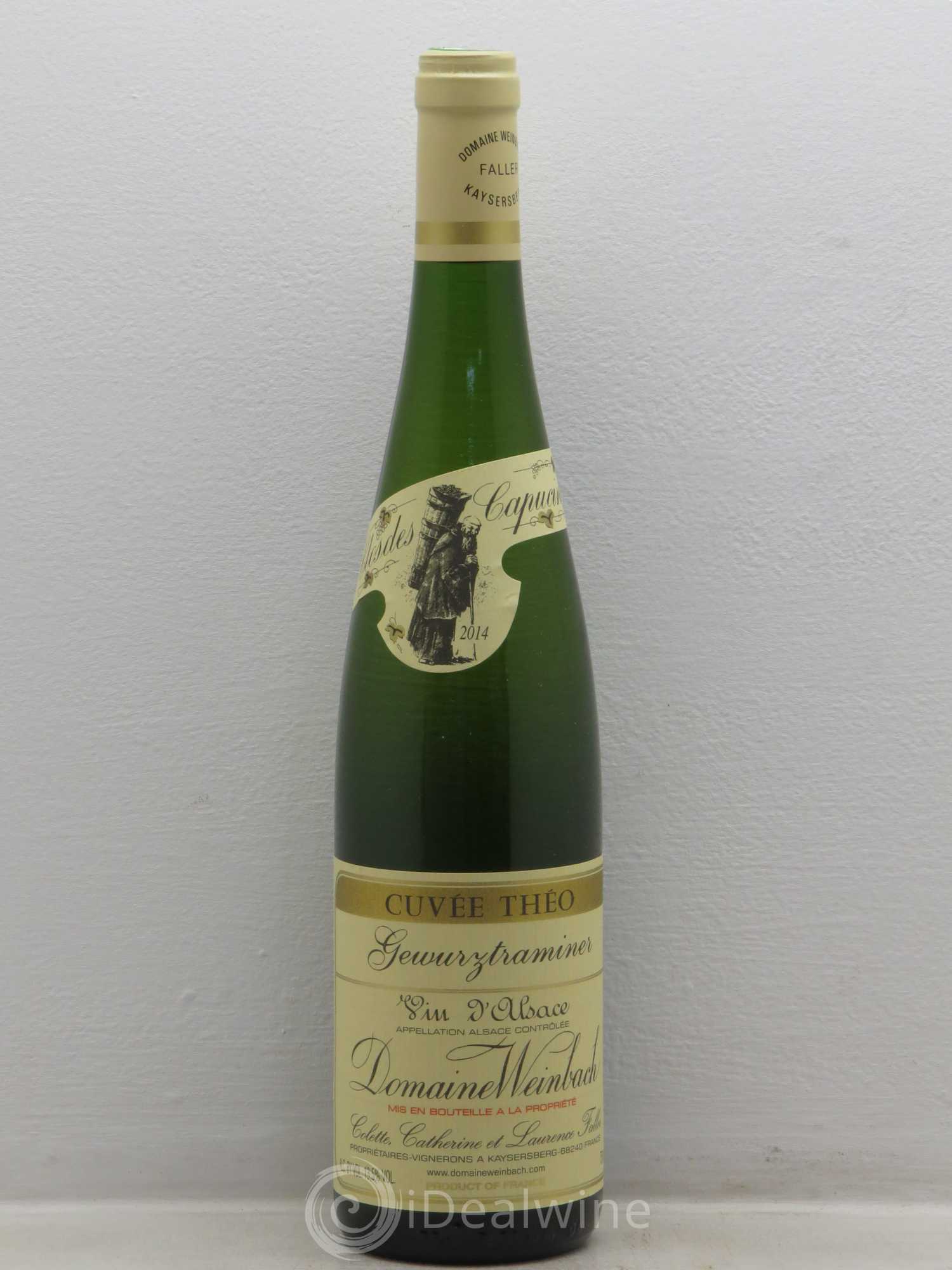 Alsace Gewurztraminer Cuvée Théo Weinbach (Domaine) 2014 - Lot de 3 bouteilles - 0