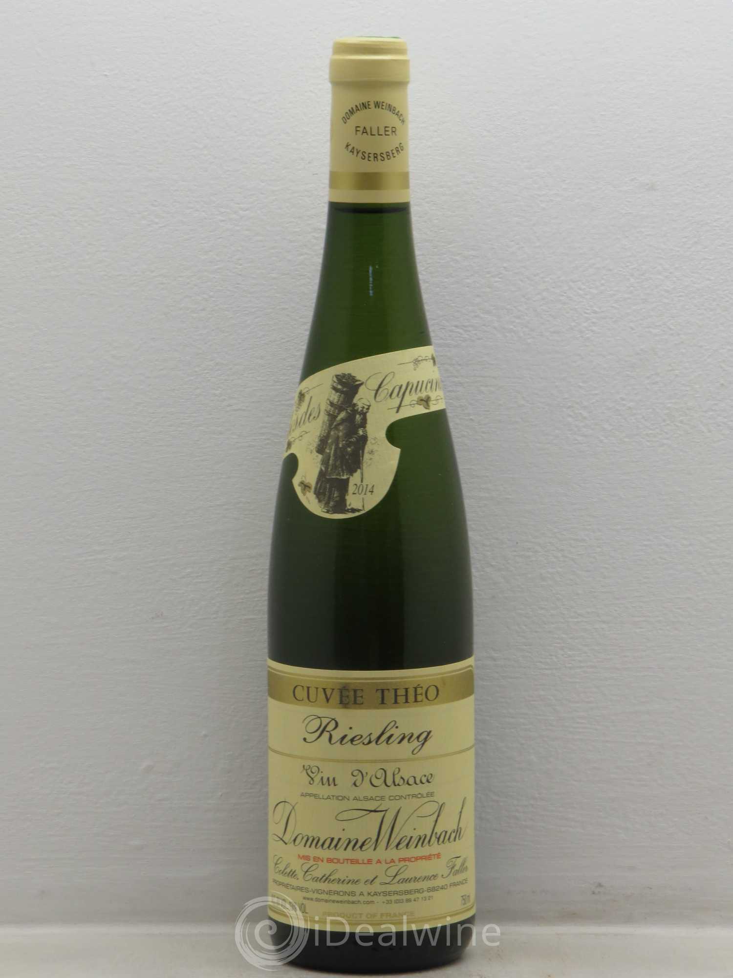 Alsace Riesling Cuvée Théo Weinbach (Domaine) 2014 - Lot de 6 bouteilles - 0