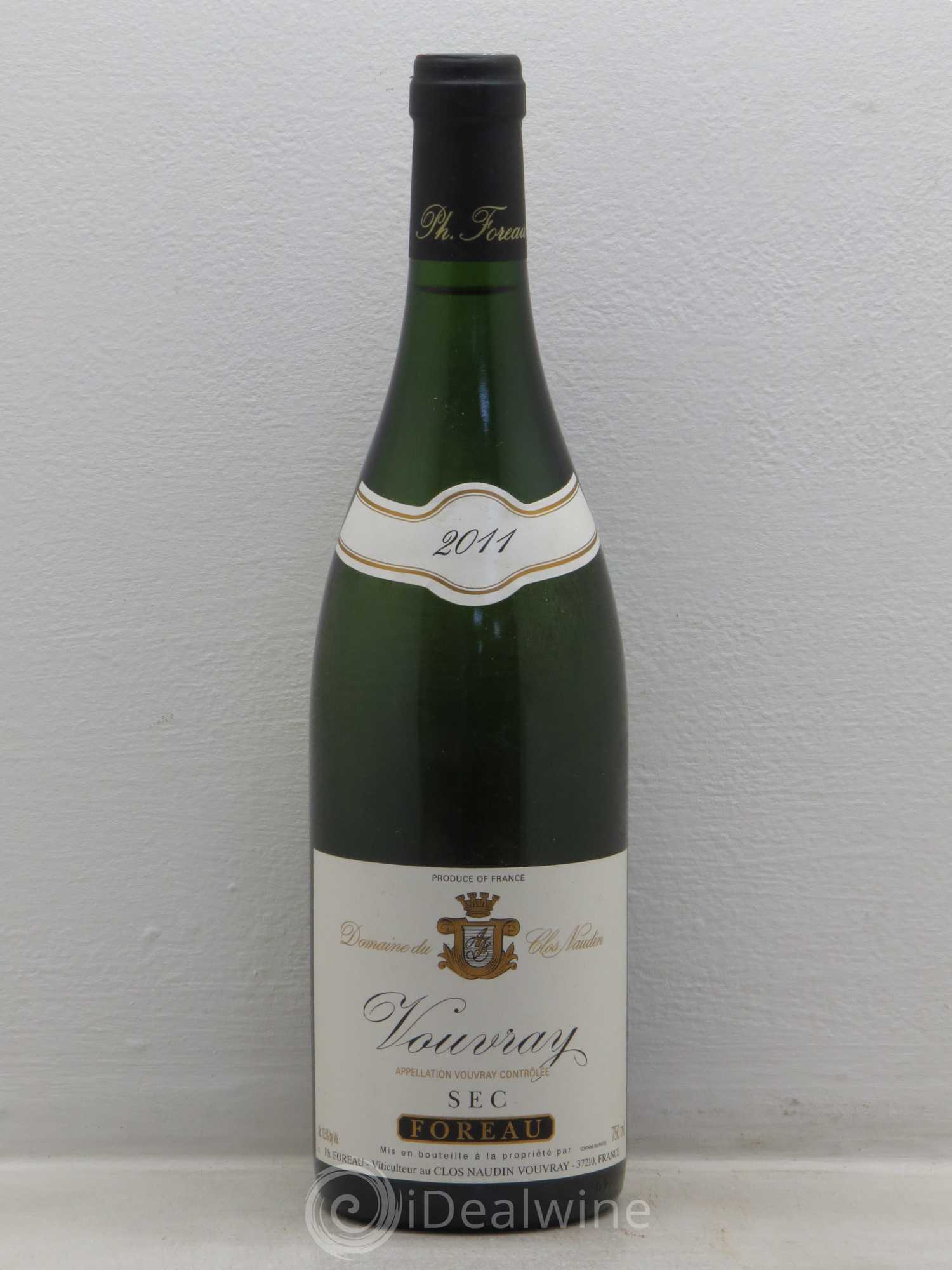 Vouvray Sec Clos Naudin - Philippe Foreau (sans prix de réserve) 2011 - Lot de 1 bouteille - 0