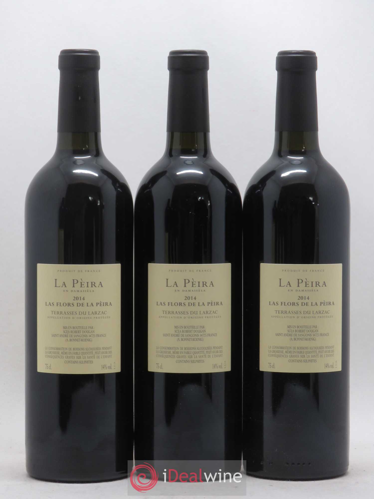 Terrasses du Larzac Domaine de La Pèira en Damaisèla Les Flors Karine Ahton et Robert Dougan 2014 - Lot de 6 bouteilles - 4
