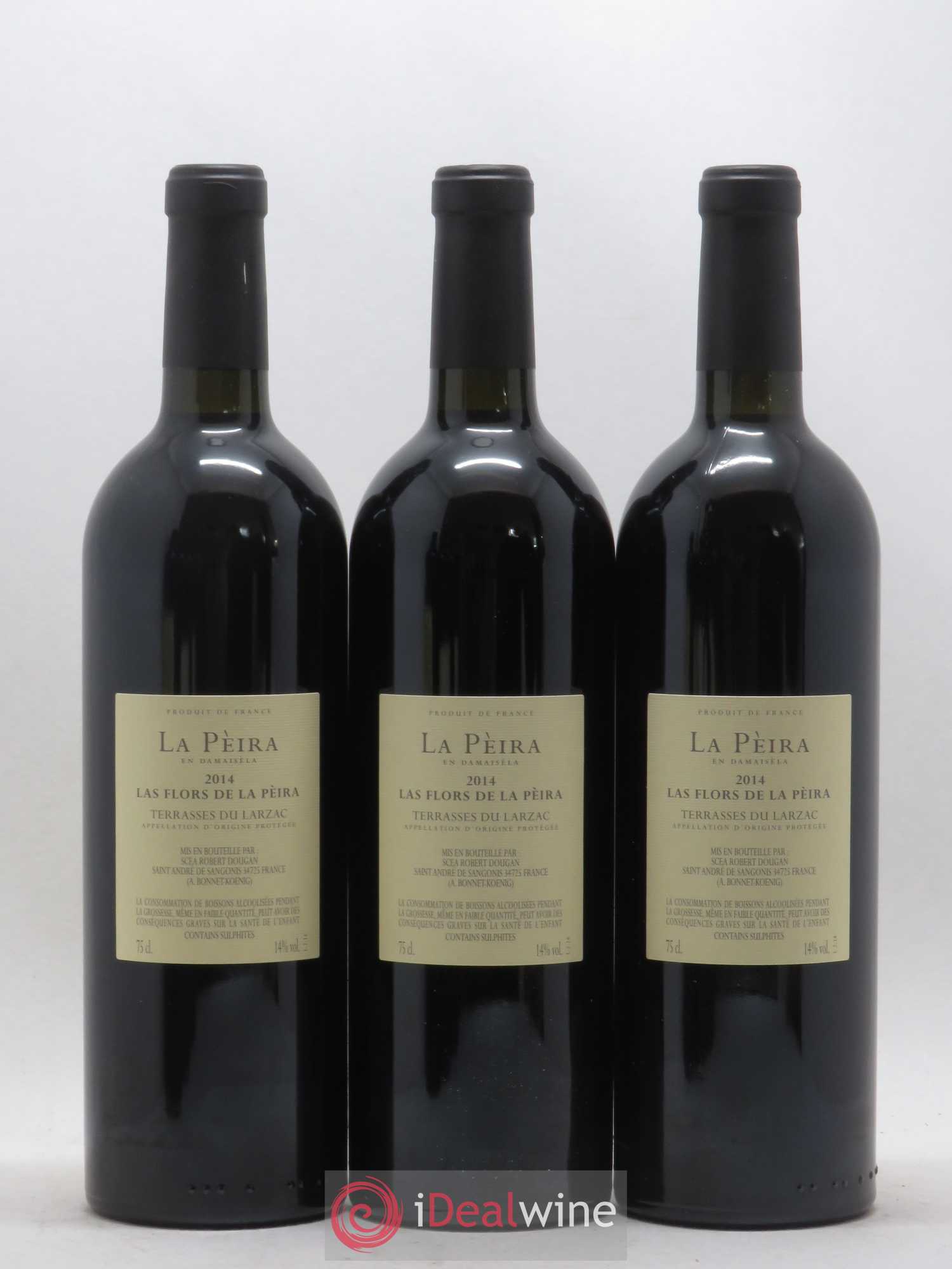 Terrasses du Larzac Domaine de La Pèira en Damaisèla Les Flors Karine Ahton et Robert Dougan 2014 - Lot de 6 bouteilles - 4