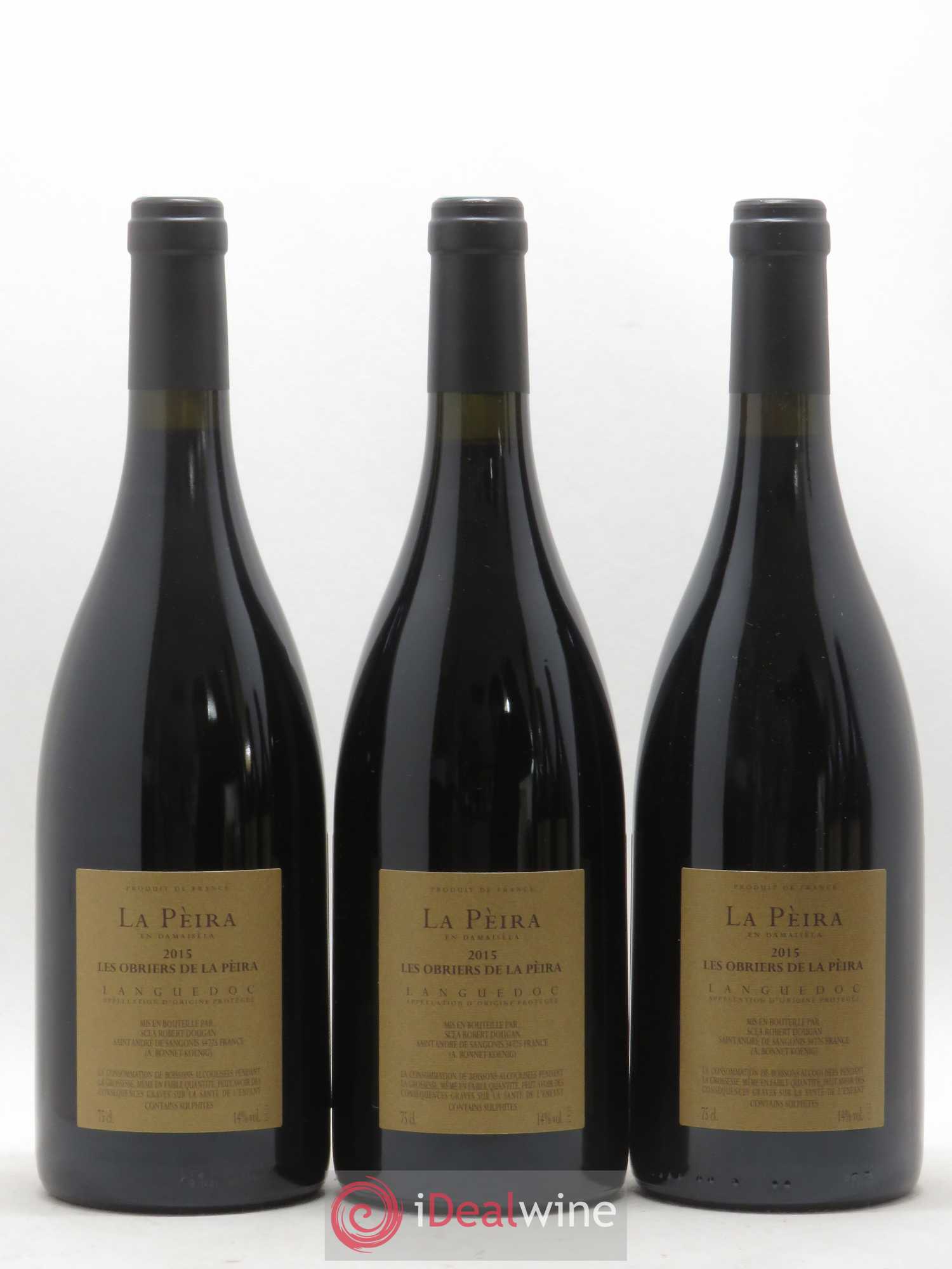 Terrasses du Larzac Domaine de La Pèira en Damaisèla Les Obriers de la Pèira Karine Ahton et Robert Dougan 2015 - Posten von 6 Flaschen - 2