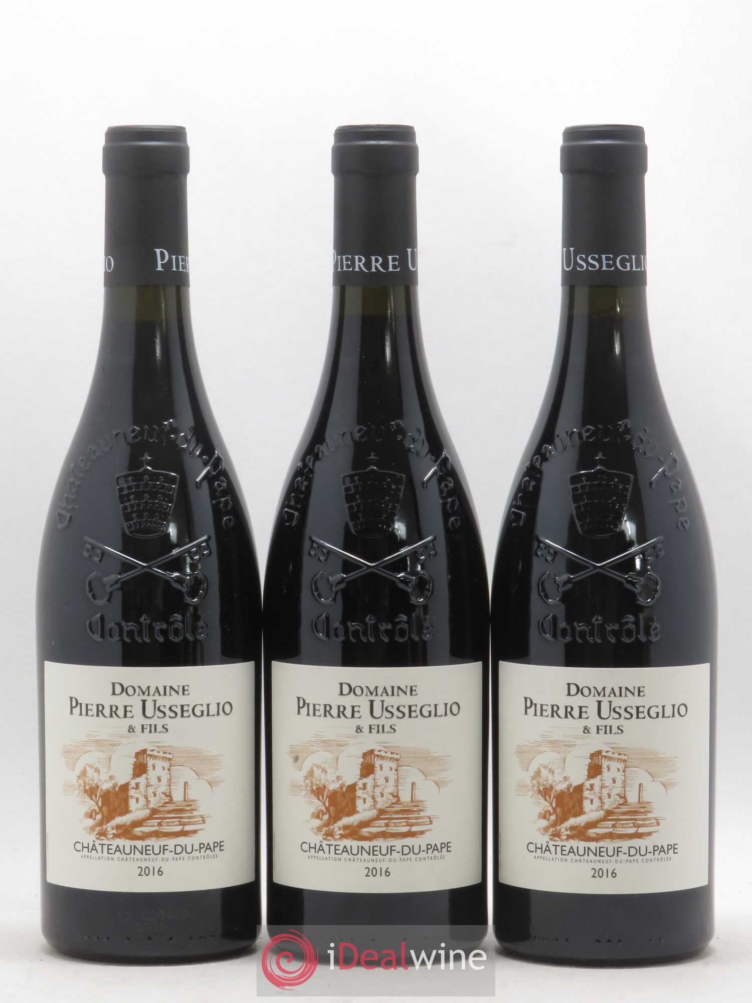 Châteauneuf-du-Pape Tradition Pierre Usseglio & Fils 2016 - Lot de 3 bouteilles - 0