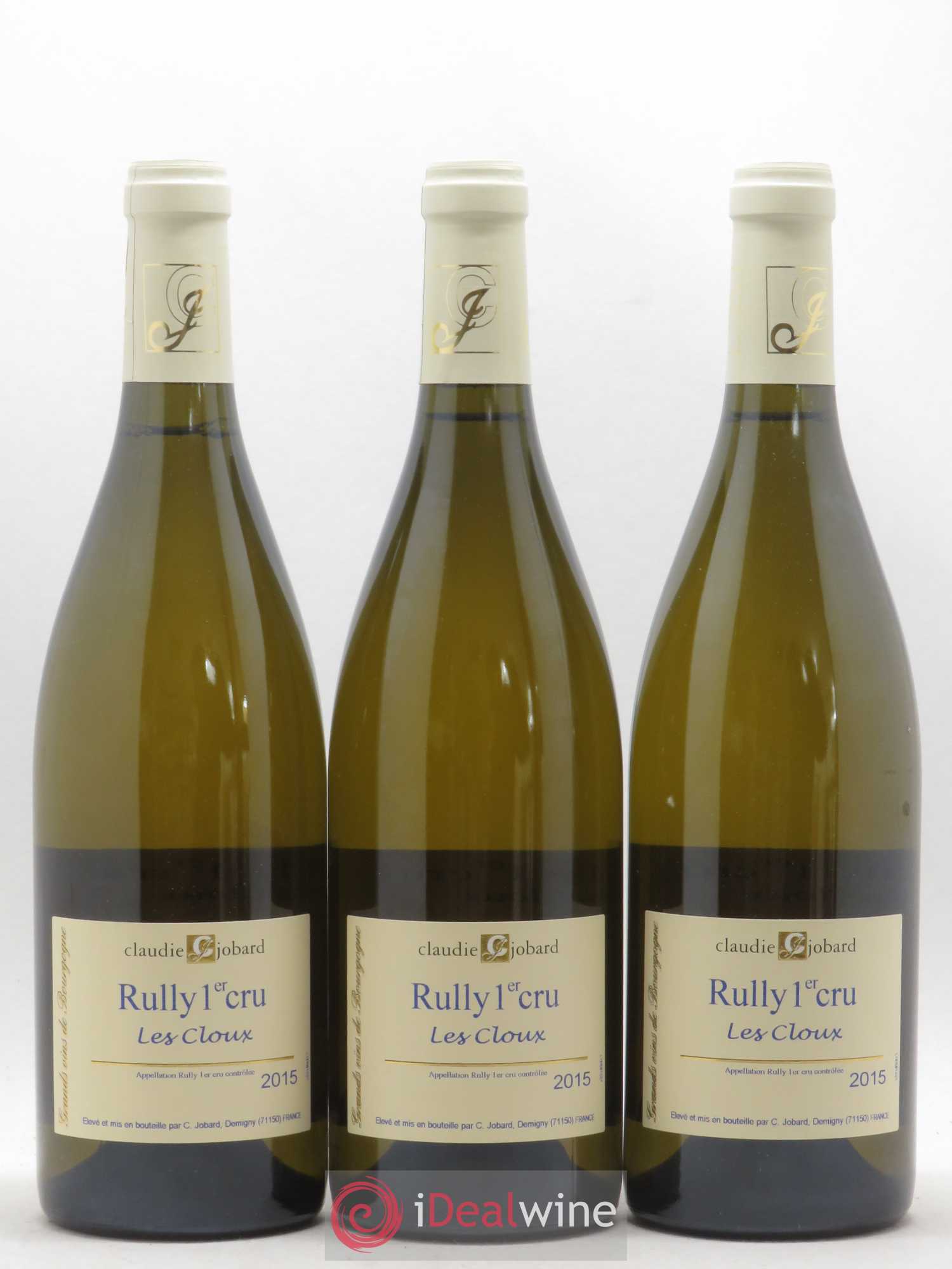 Rully 1er Cru Les Cloux Claudie Jobard 2015 - Lot de 3 bouteilles - 0