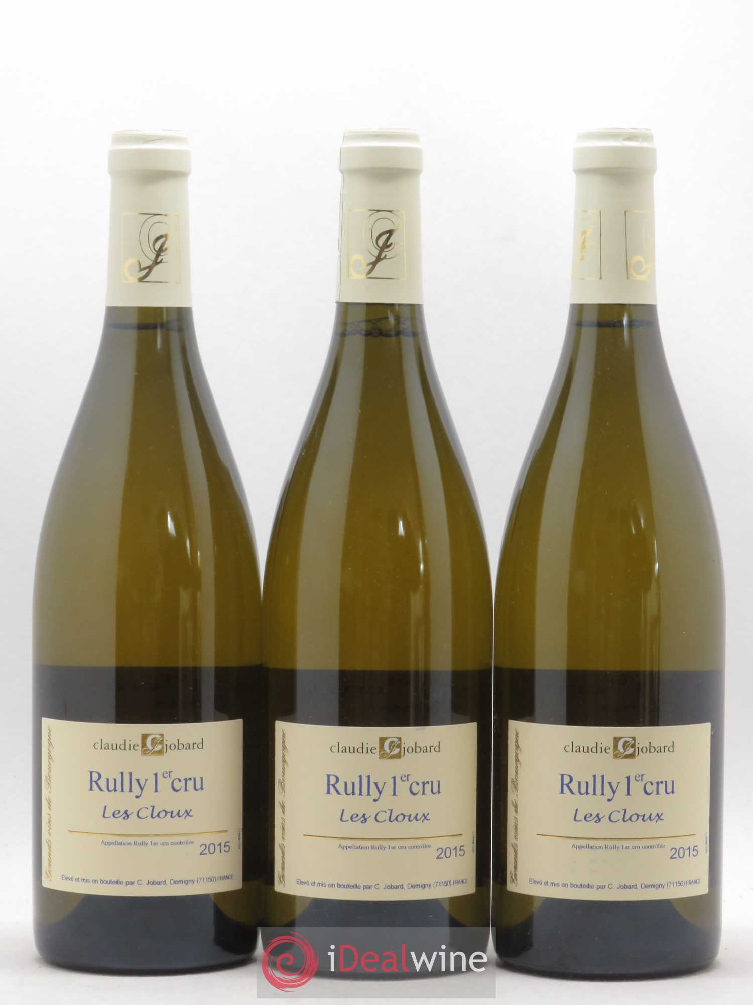 Rully 1er Cru Les Cloux Claudie Jobard 2015 - Lot de 3 bouteilles - 0