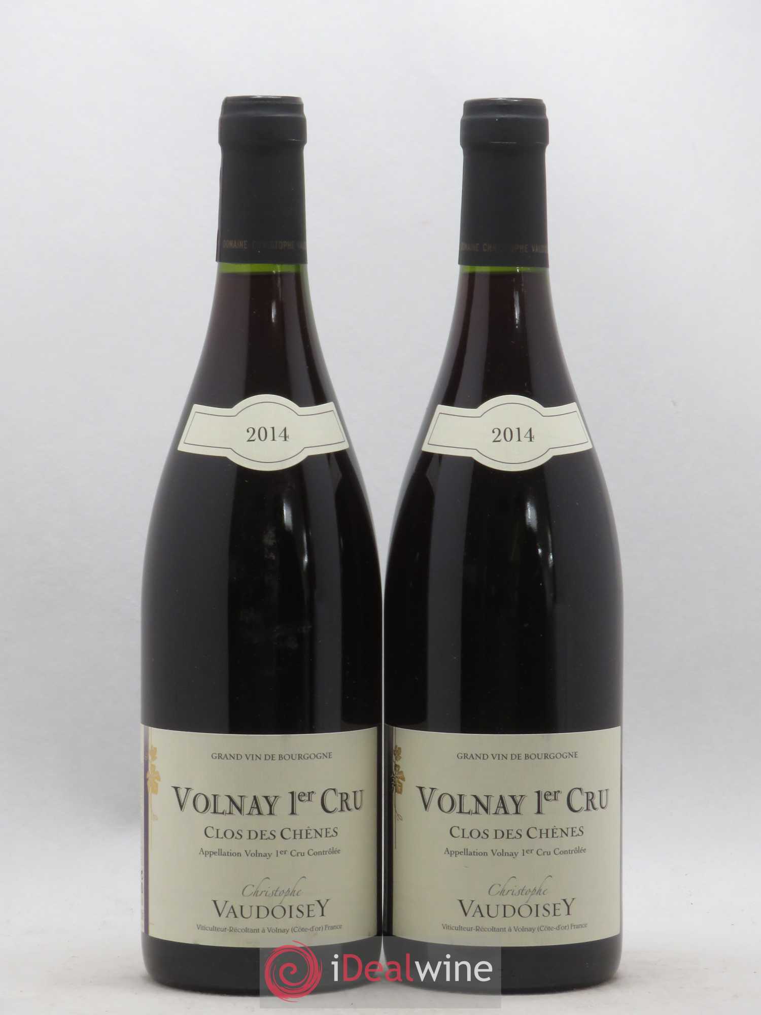 Volnay 1er Cru Clos Des Chenes Christophe Vaudoisey 2014 - Posten von 2 Flaschen - 0