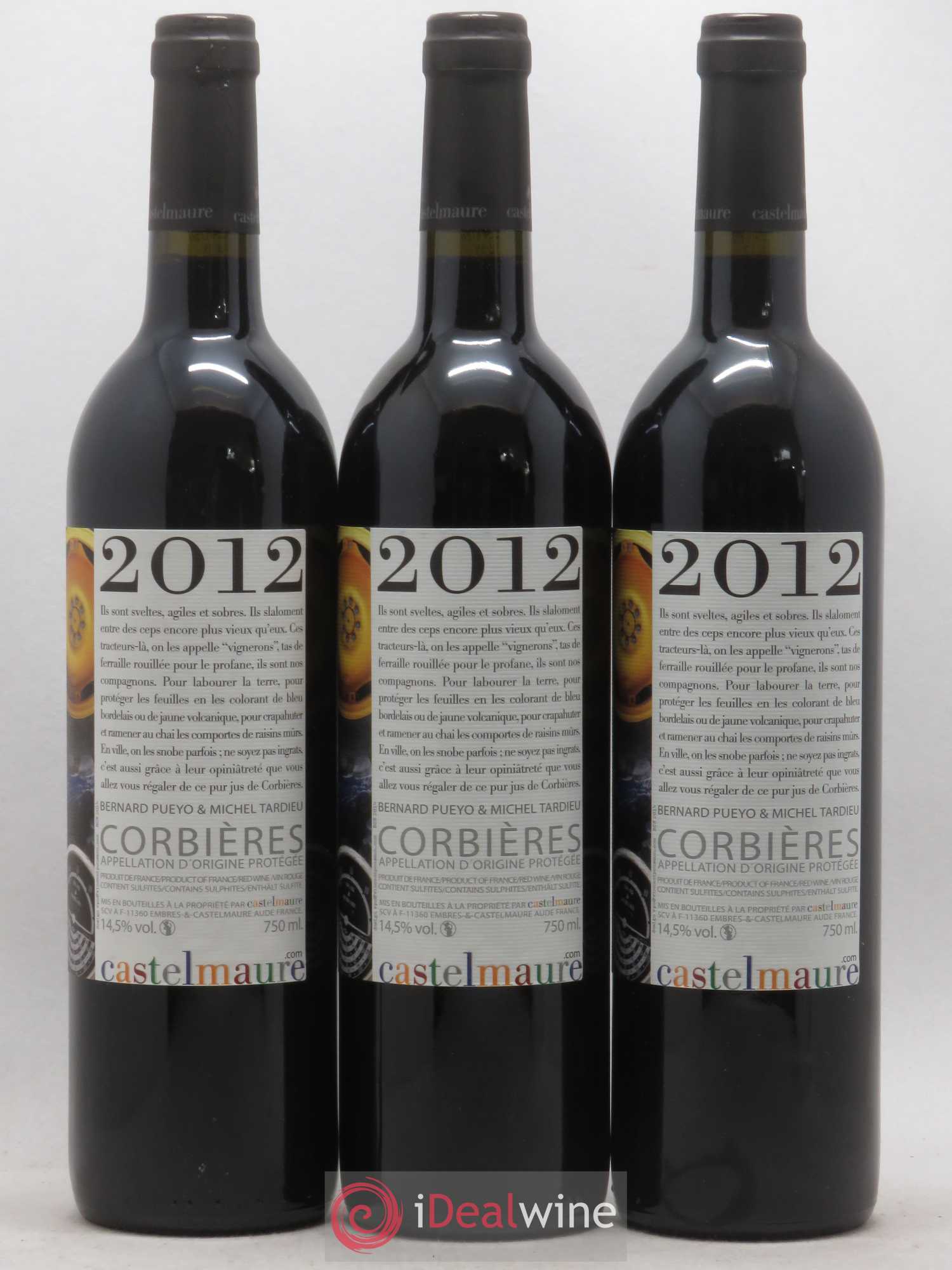 Corbières N°3 Castelmaure 2012 - Lot de 3 bouteilles - 1