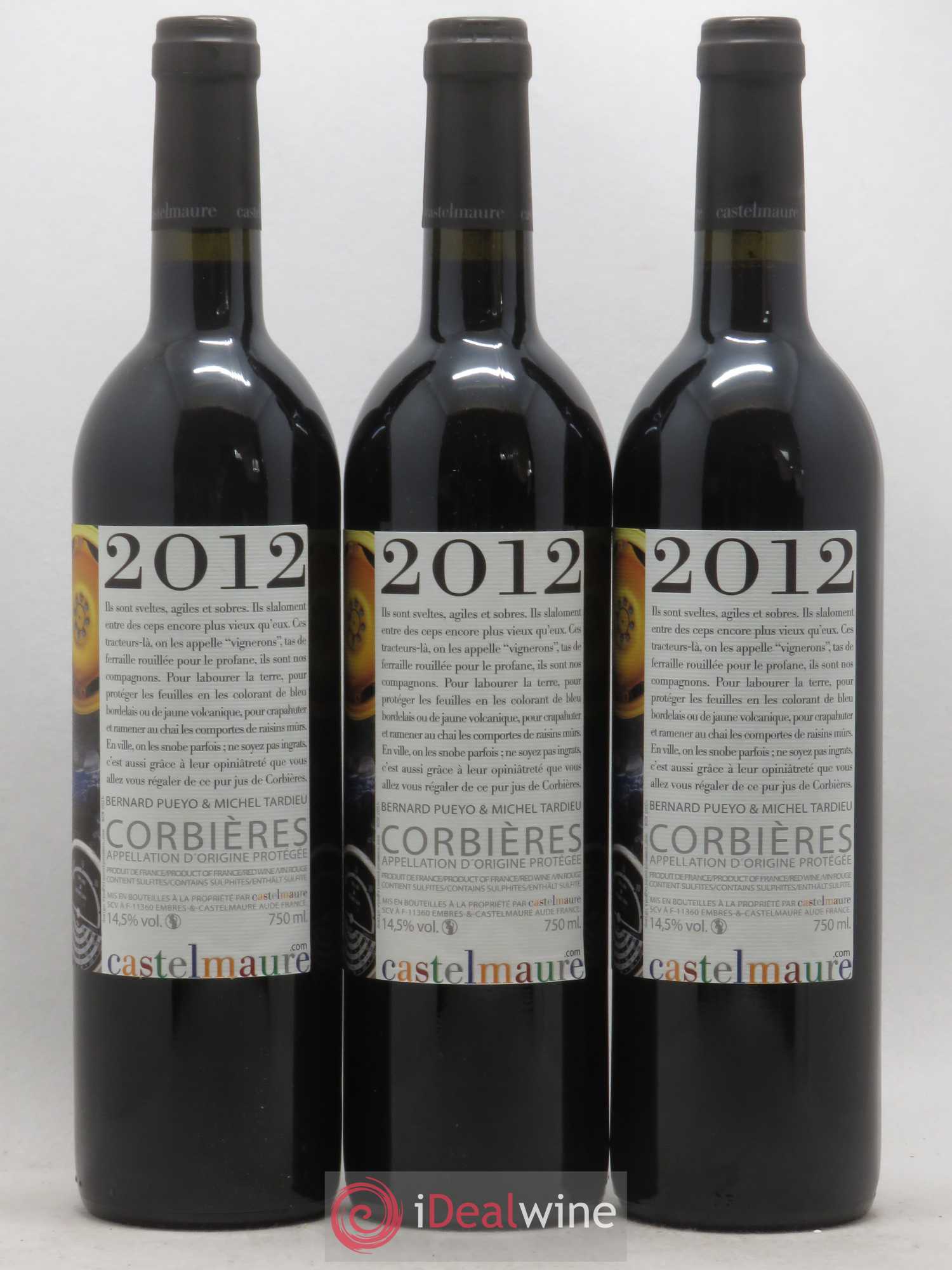 Corbières N°3 Castelmaure 2012 - Lot de 3 bouteilles - 1