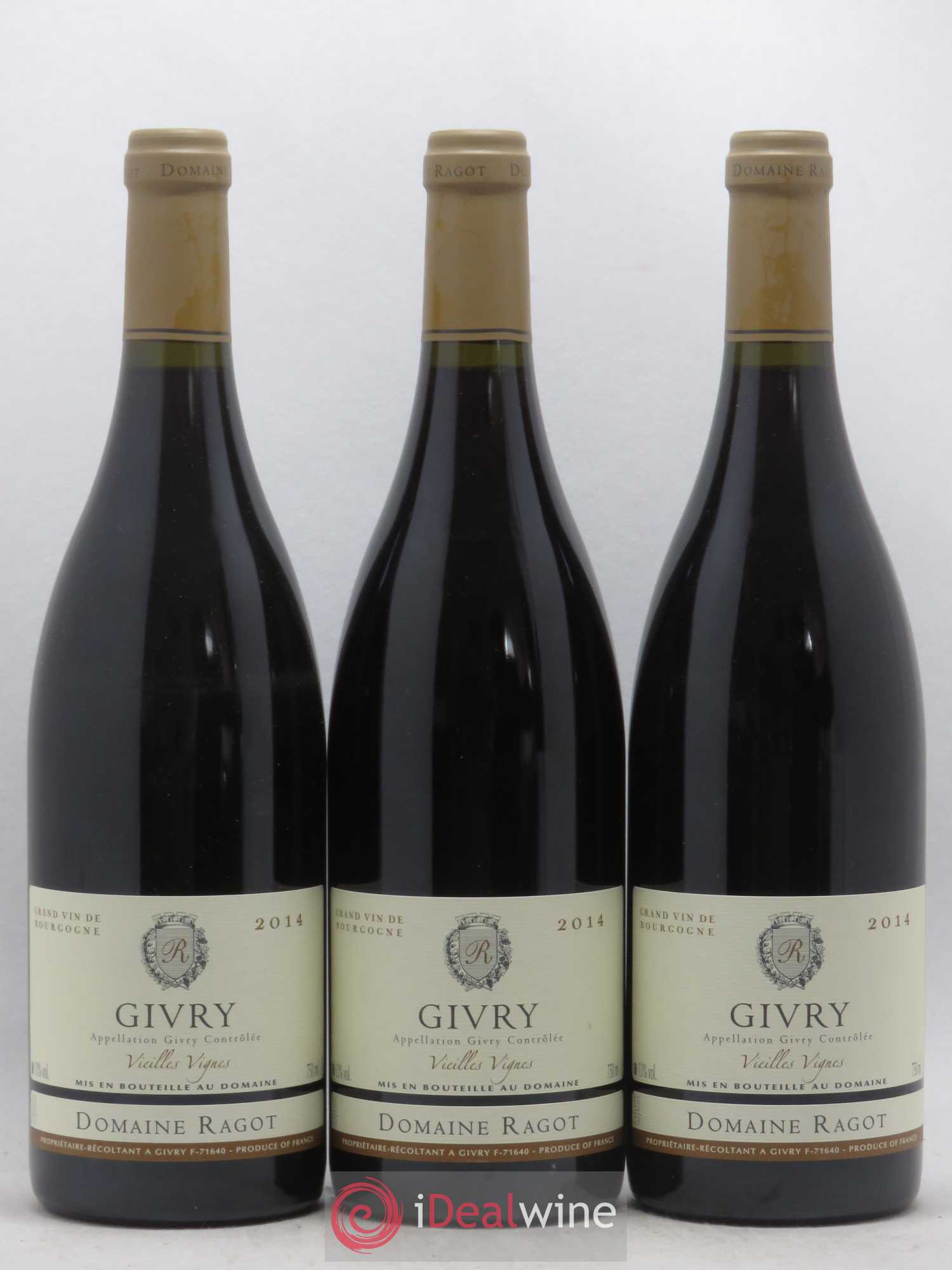 Givry Vieilles vignes Ragot (Domaine) 2014 - Lot de 3 bouteilles - 0