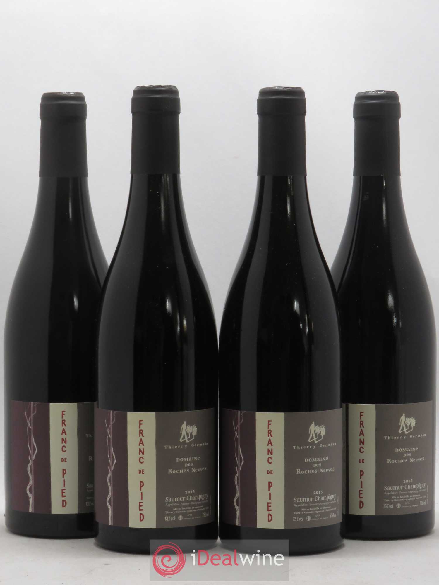 Saumur-Champigny Franc de pied Domaine des Roches Neuves - Thierry Germain 2015 - Lot de 4 bouteilles - 0