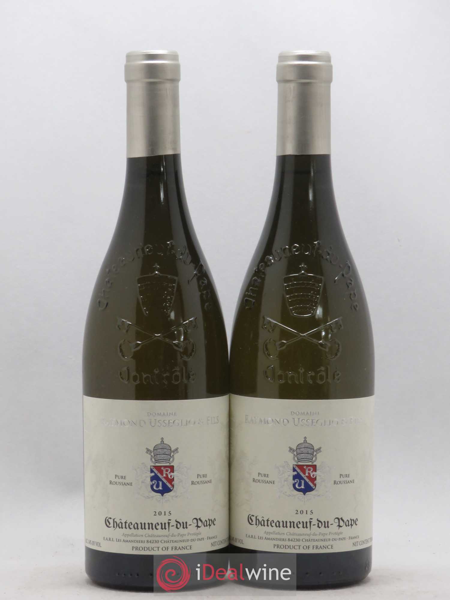 Châteauneuf-du-Pape Raymond Usseglio (Domaine) Pure Roussanne Raymond Usseglio & Fils 2015 - Lot de 2 bouteilles - 0