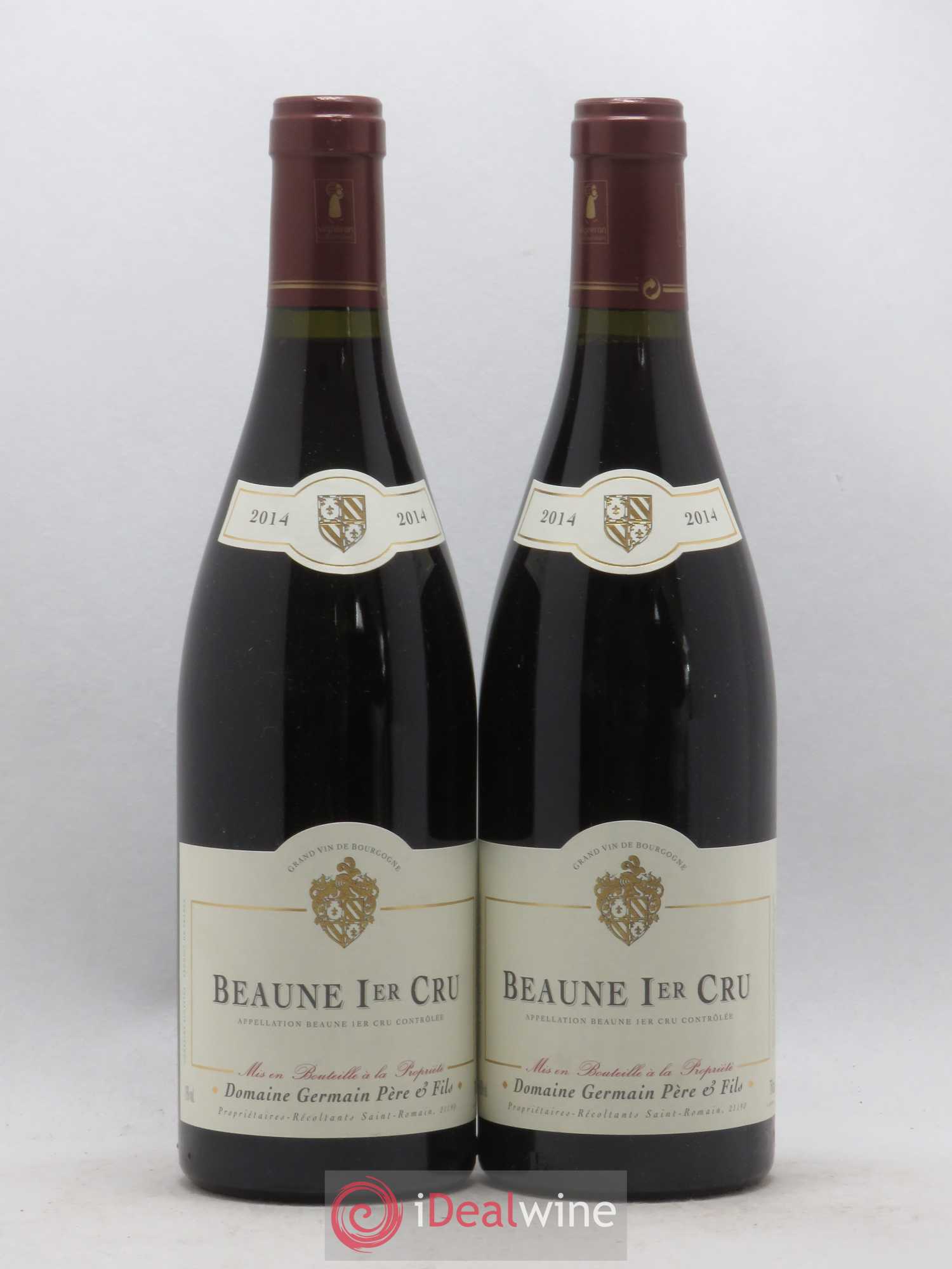 Beaune 1er Cru Domaine Germain Pere Et Fils (sans prix de réserve) 2014 - Lot de 2 bouteilles - 0