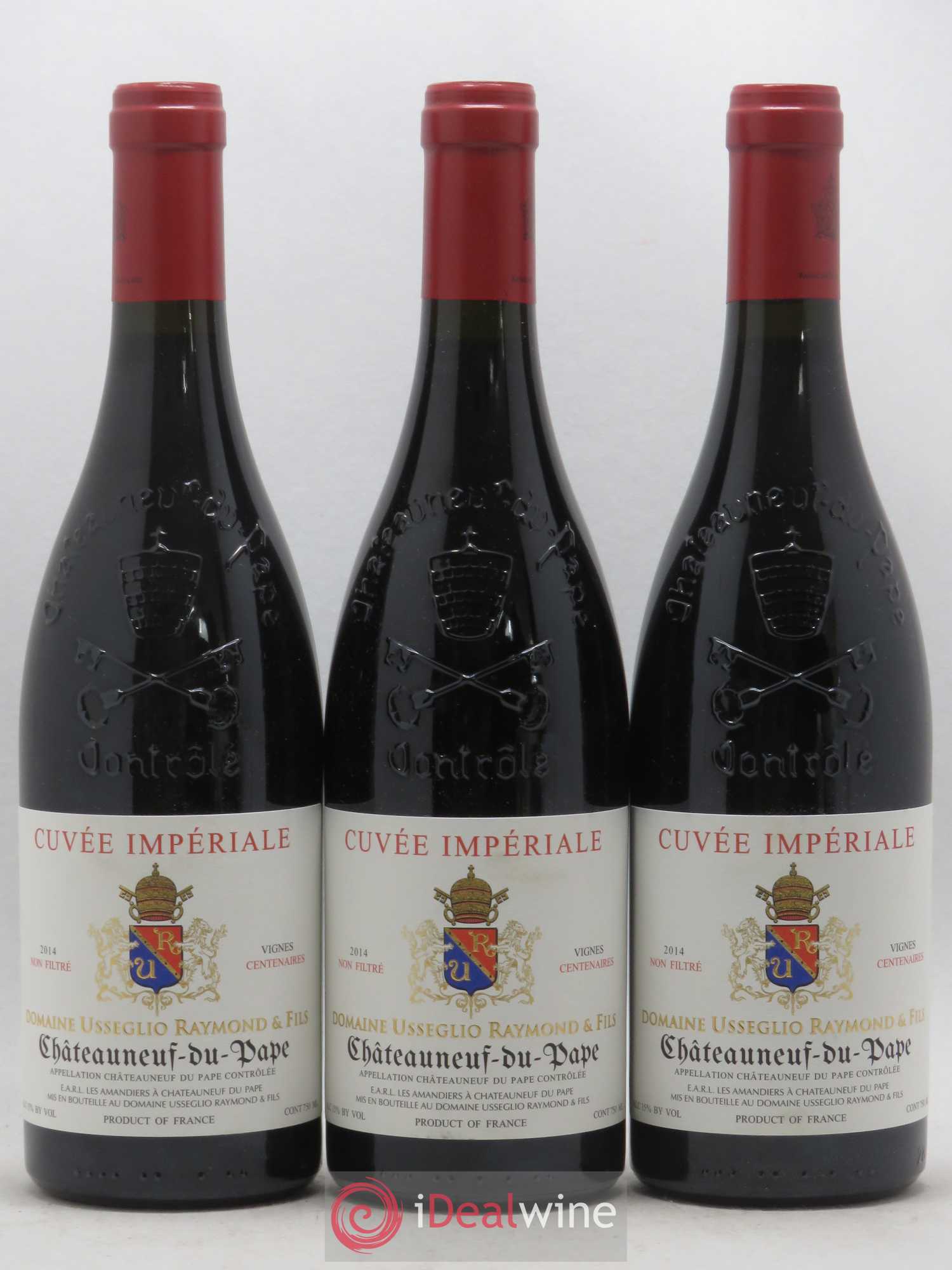 Châteauneuf-du-Pape Cuvée Impériale Raymond Usseglio & Fils (Domaine) (sans prix de réserve) 2014 - Lot de 3 bouteilles - 0